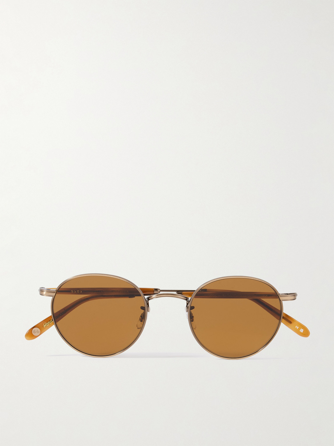 Garrett Leight California Optical Wilson M Sun Round-Frame Gold-Tone and Acetate Sunglasses - Men