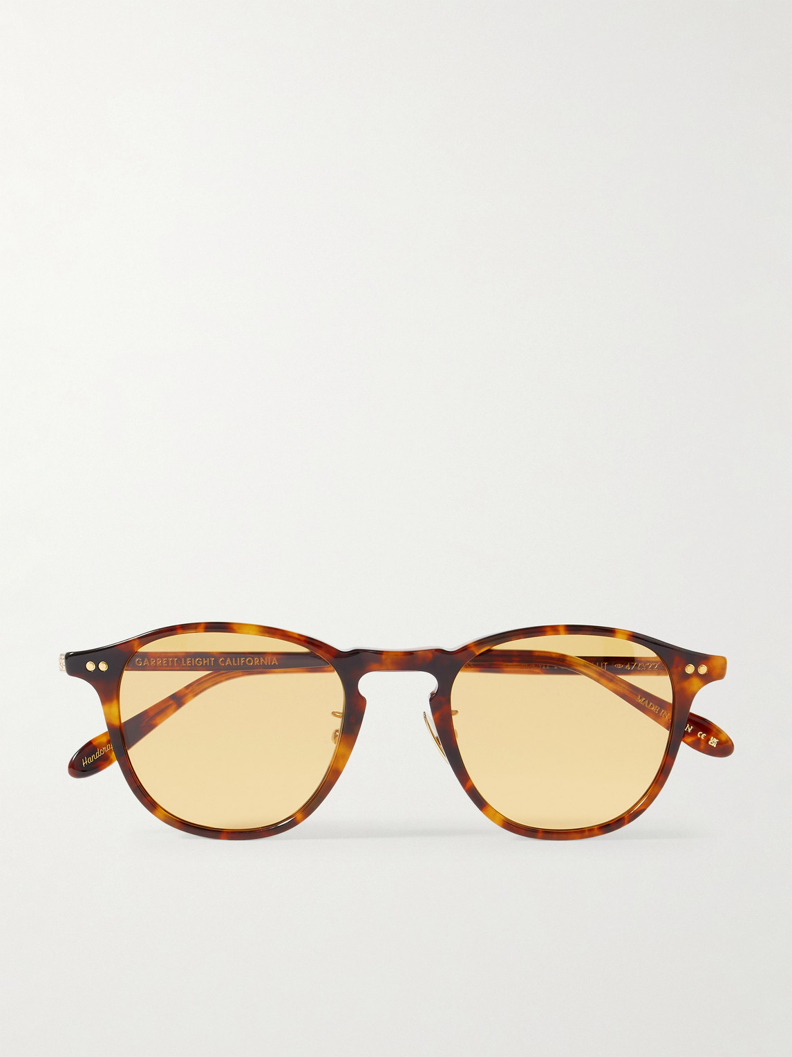 Garrett Leight California Optical Hampton J Sun Round-frame Tortoiseshell Acetate Sunglasses In Brown