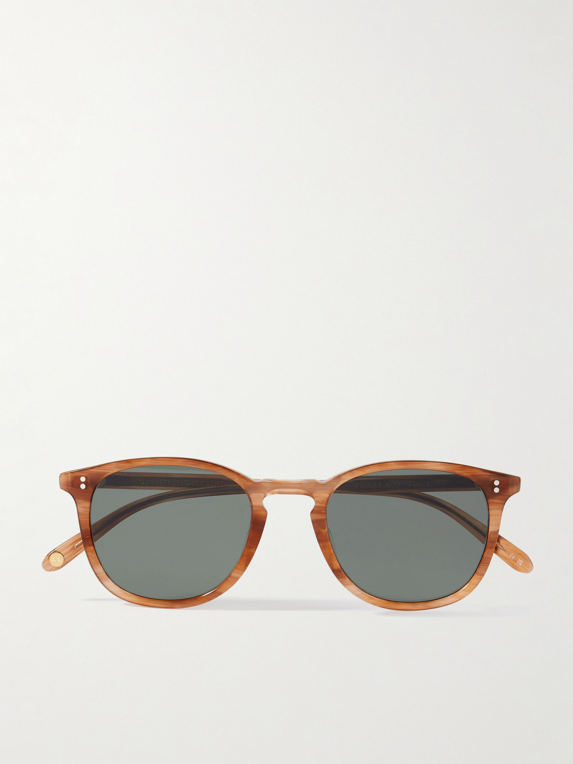 Garrett Leight California Optical Kinney Round-Frame Acetate Polarised Sunglasses - Men