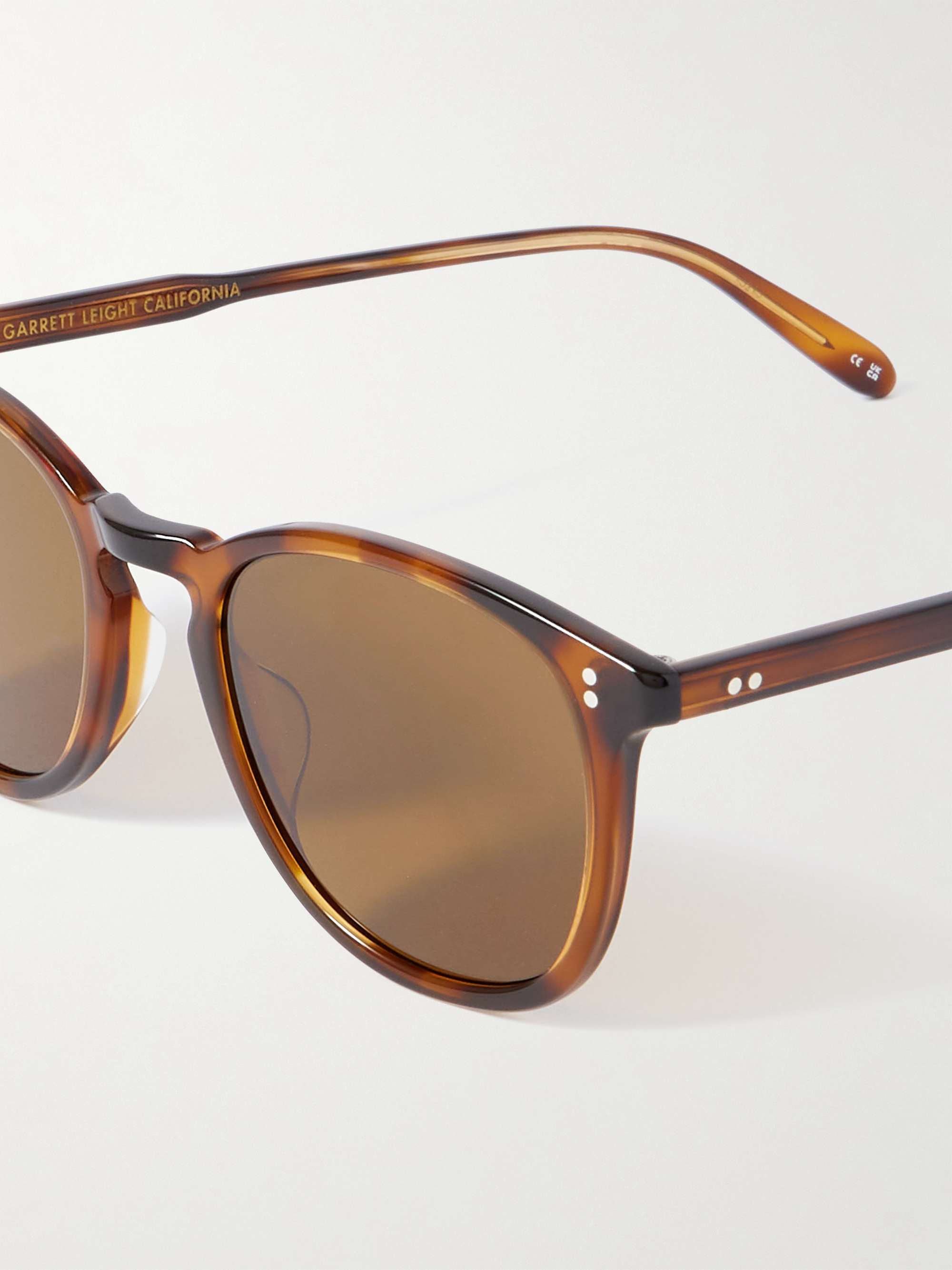 GARRETT LEIGHT CALIFORNIA OPTICAL Kinney Round-Frame Acetate Sunglasses
