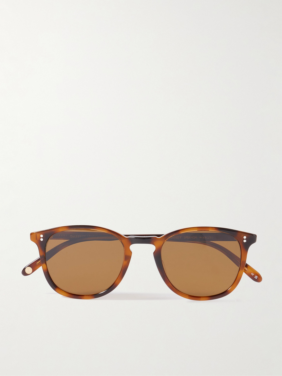 Garrett Leight California Optical Kinney Round-Frame Tortoiseshell Acetate Sunglasses - Men