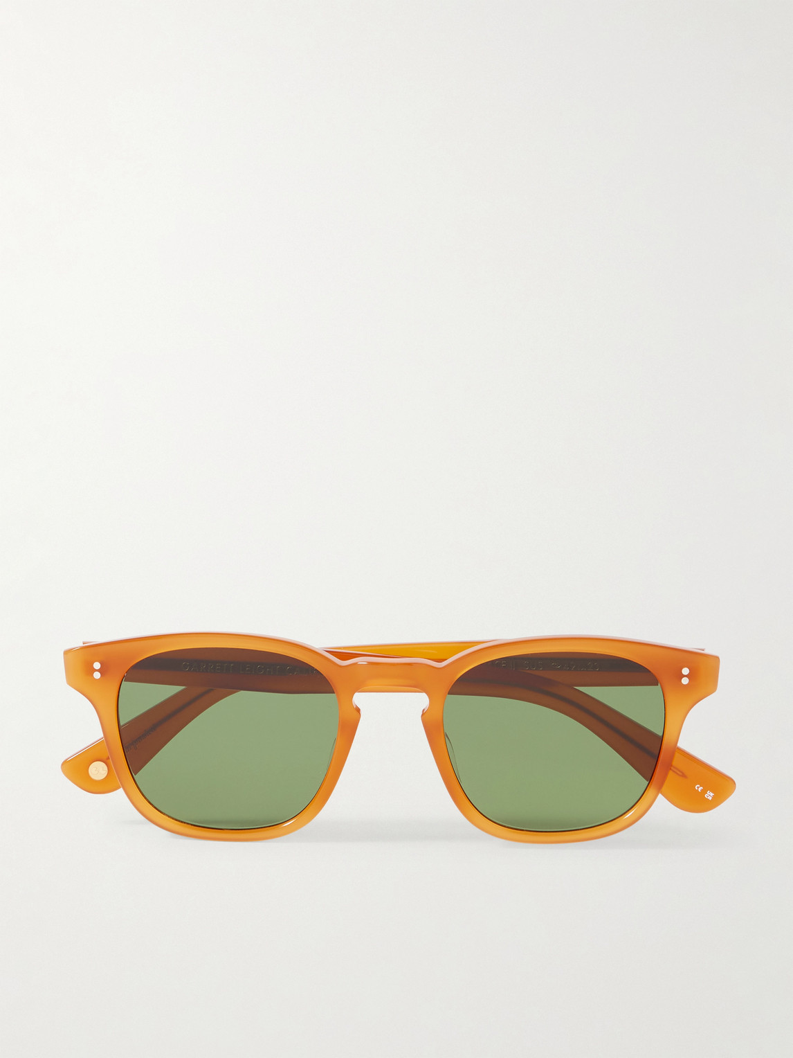 Garrett Leight California Optical Ace Ii Sun D-frame Acetate Sunglasses In Orange