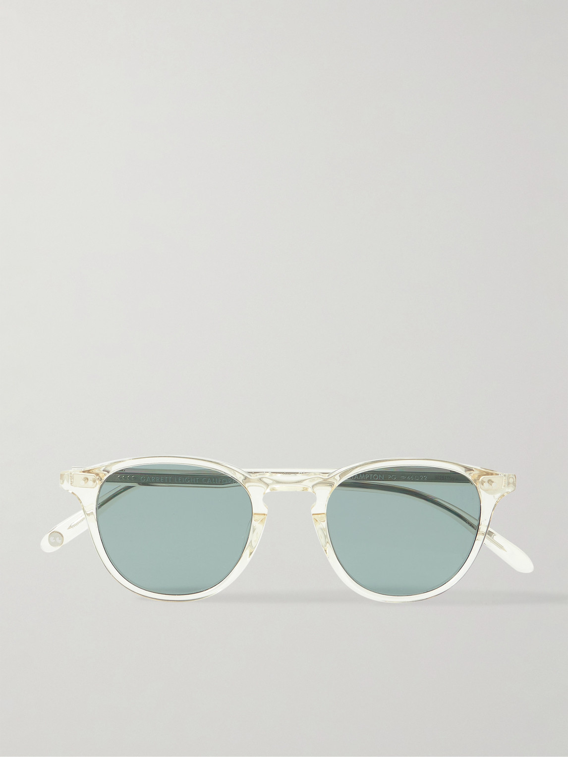 Garrett Leight California Optical Hampton Round-frame Acetate Polarised Sunglasses In Neutrals