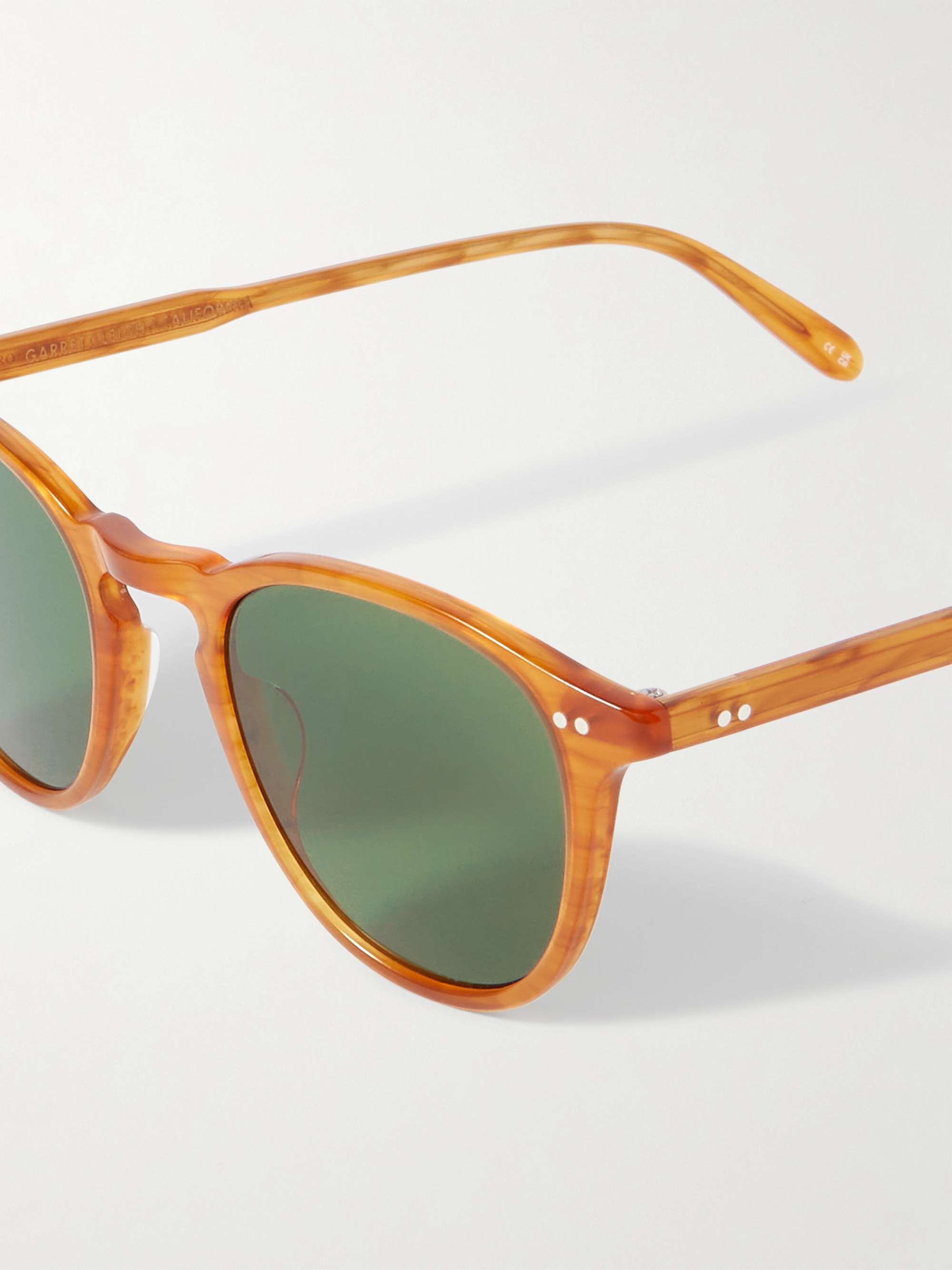 GARRETT LEIGHT CALIFORNIA OPTICAL نظارات شمسية Hampton بإطار مستدير من الأسيتات