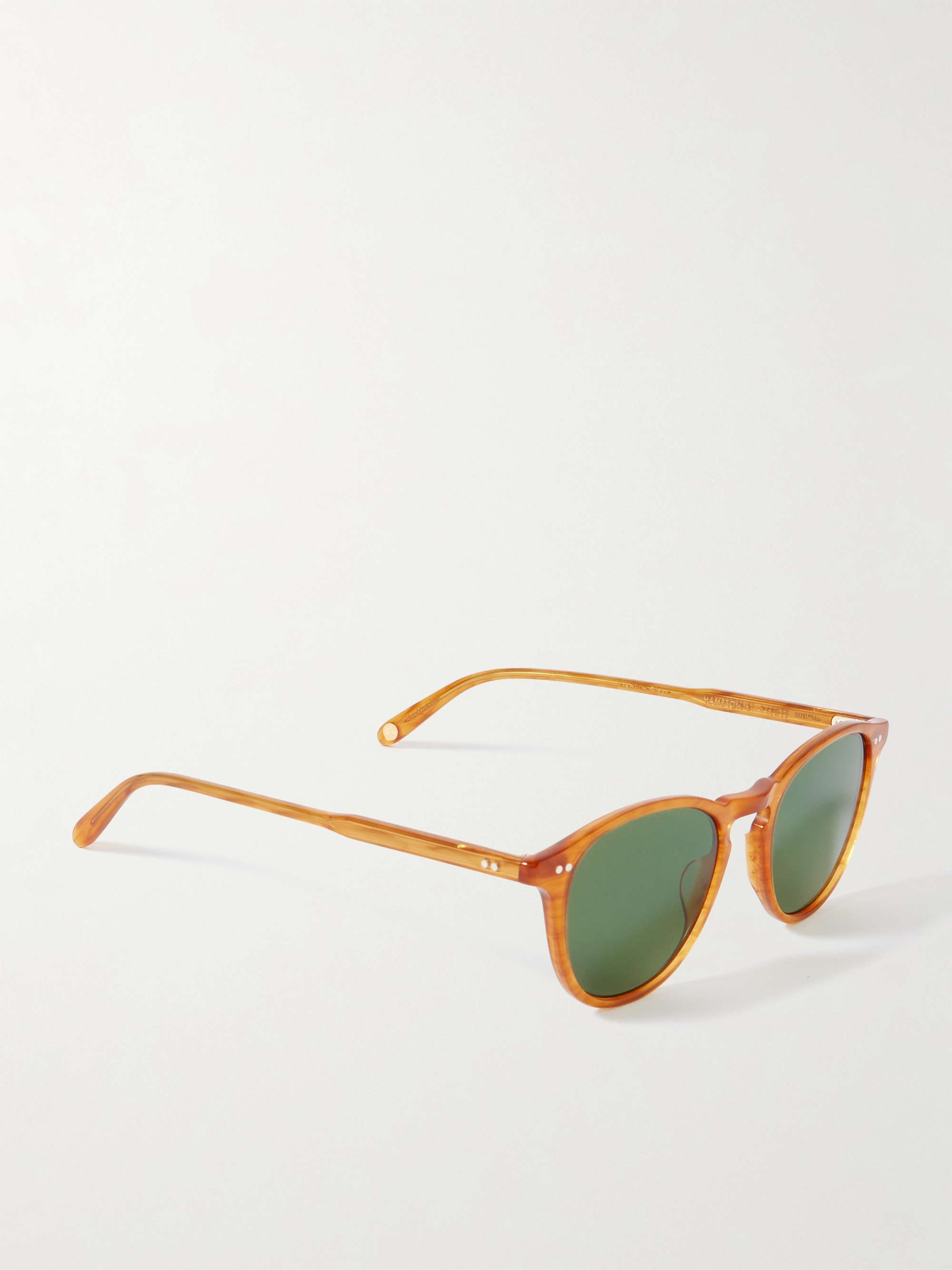 GARRETT LEIGHT CALIFORNIA OPTICAL نظارات شمسية Hampton بإطار مستدير من الأسيتات