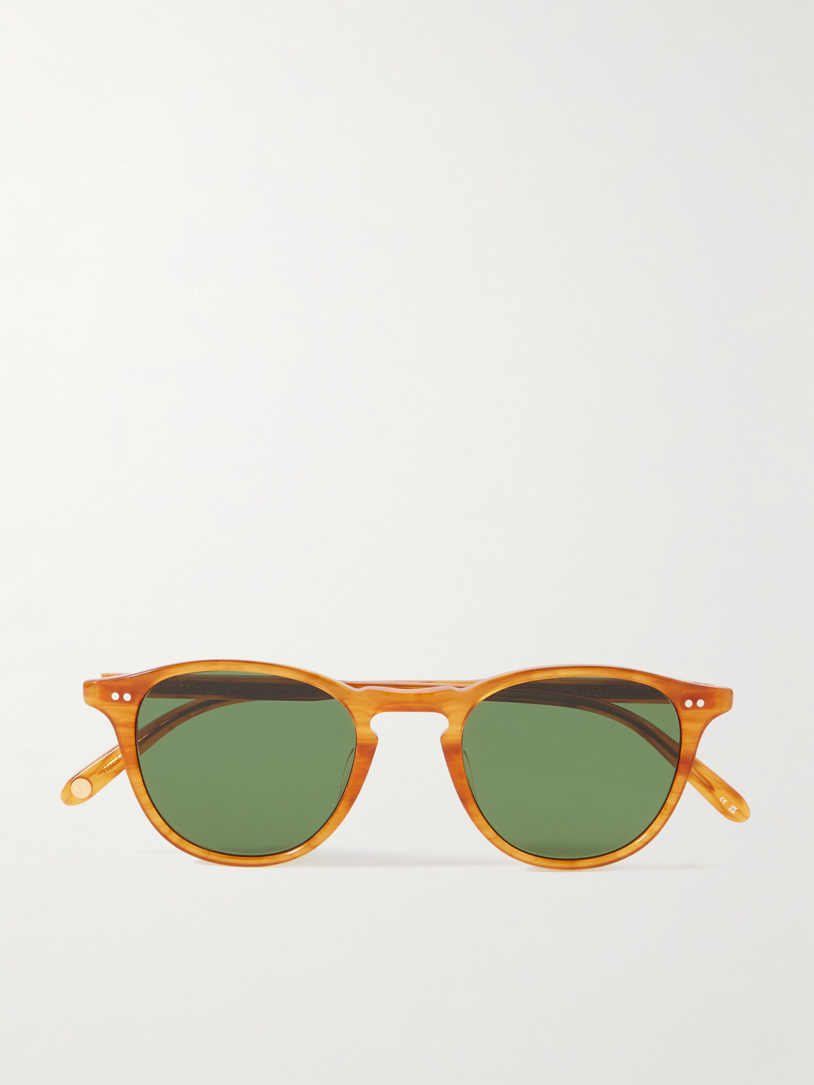 Garrett Leight California Optical Hampton Round-frame Acetate Sunglasses In Brown