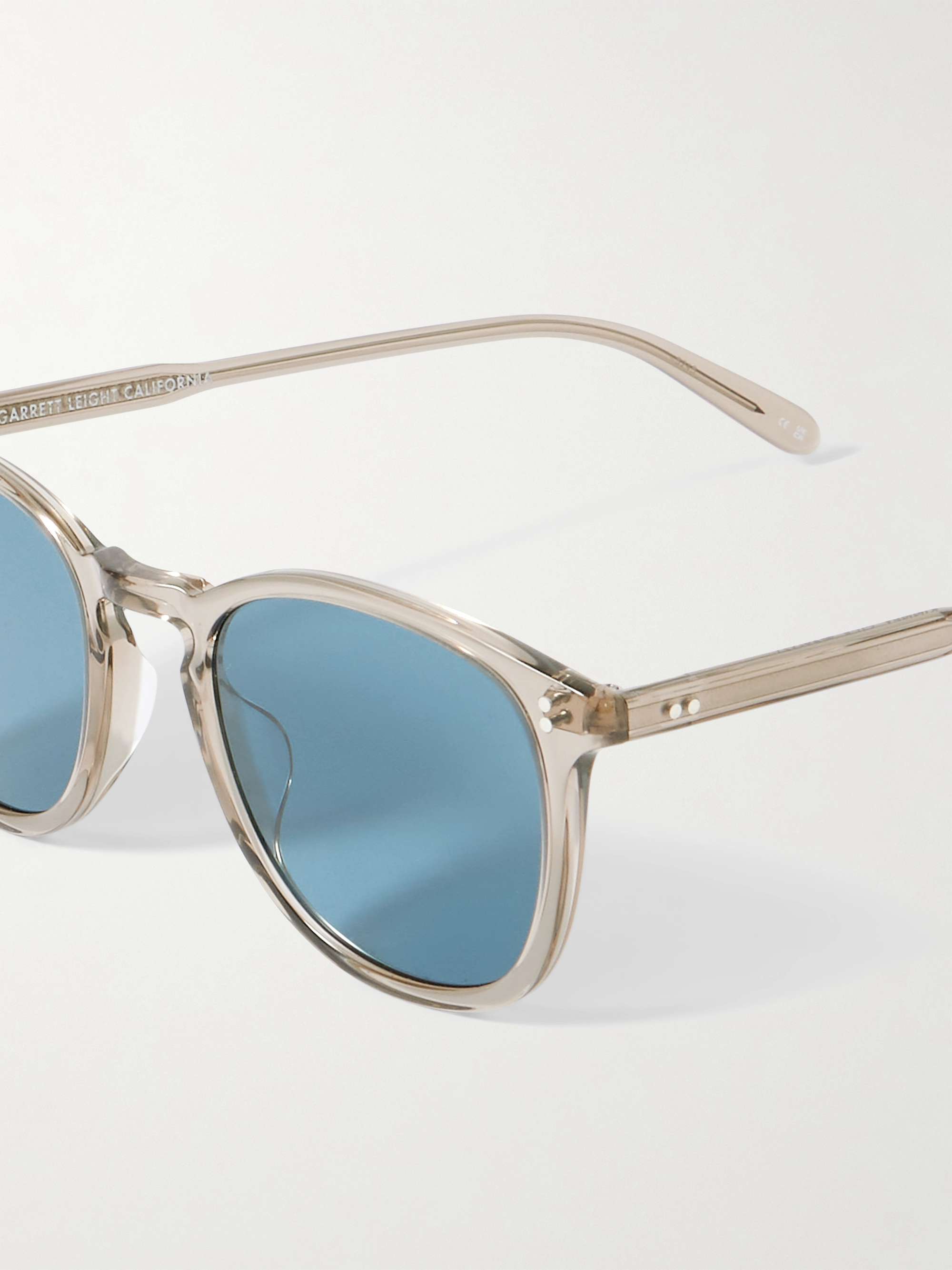 GARRETT LEIGHT CALIFORNIA OPTICAL Kinney Round-Frame Acetate Sunglasses
