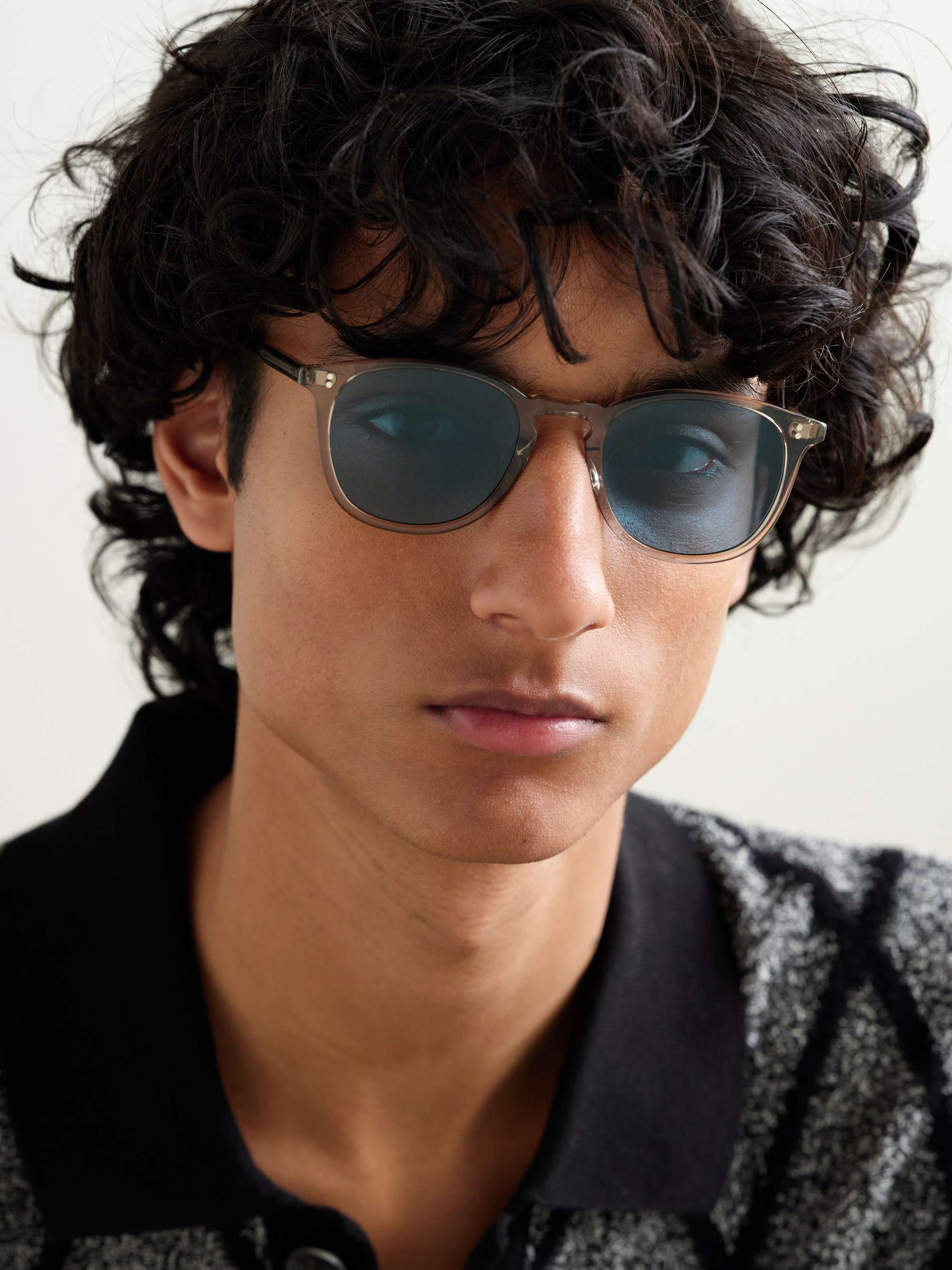 GARRETT LEIGHT CALIFORNIA OPTICAL Kinney Round-Frame Acetate Sunglasses