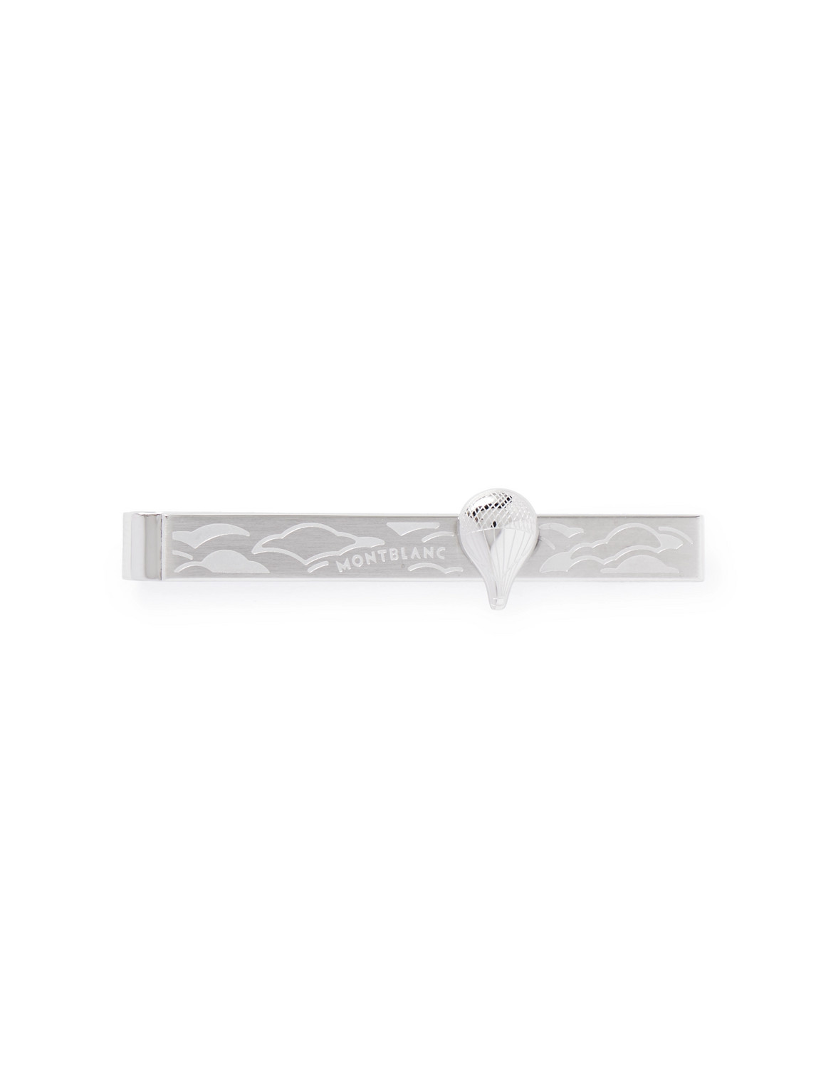 Montblanc Meisterstück Around The World In 80 Days Engraved Stainless Steel Tie Clip