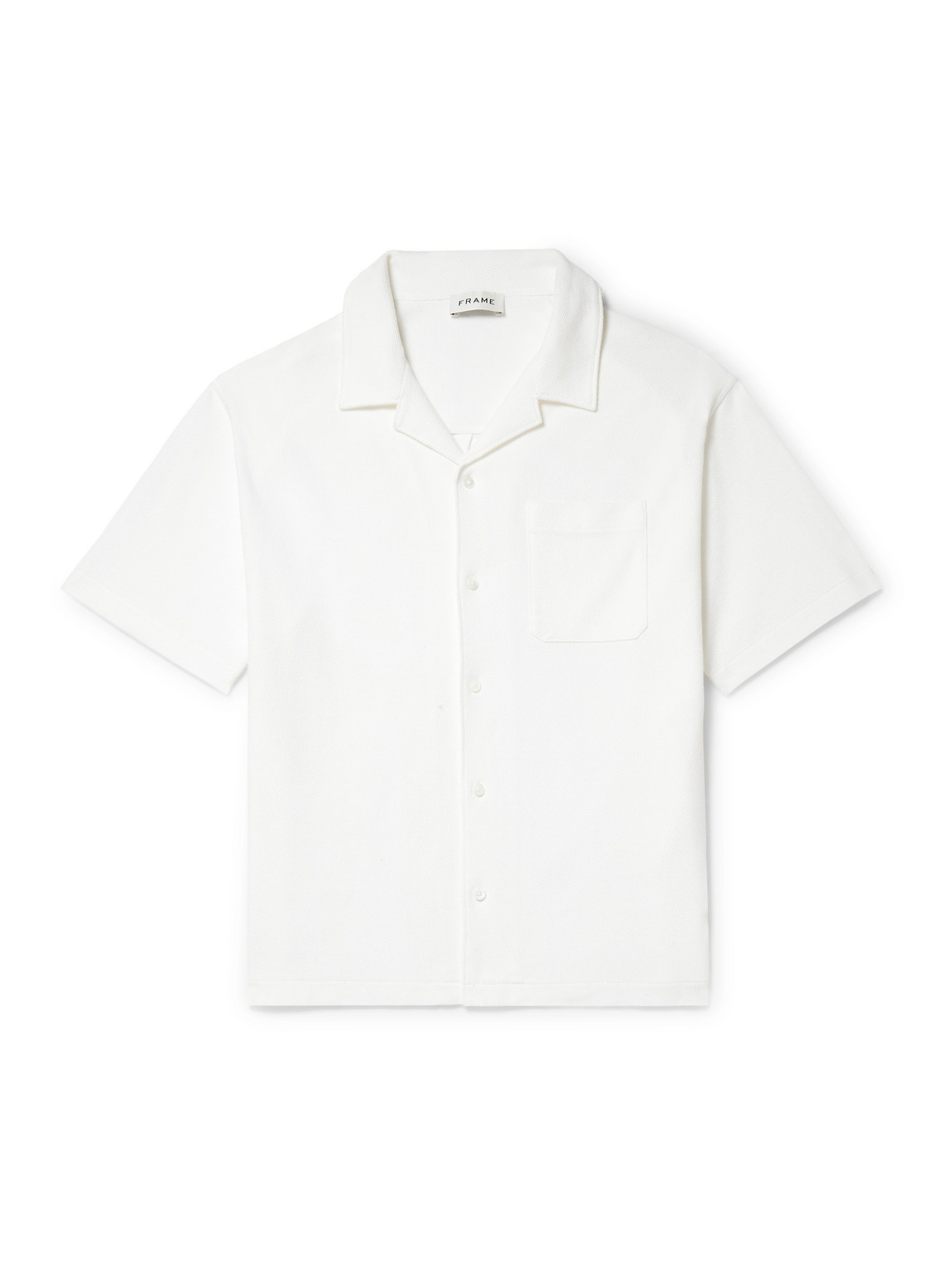 Frame Camp-collar Cotton-piqué Shirt