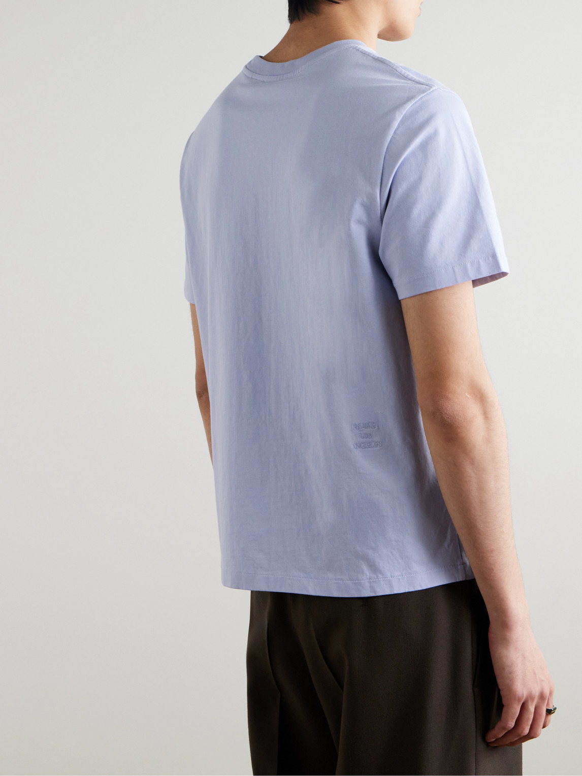 Frame Cotton Embroidered Logo T-shirt