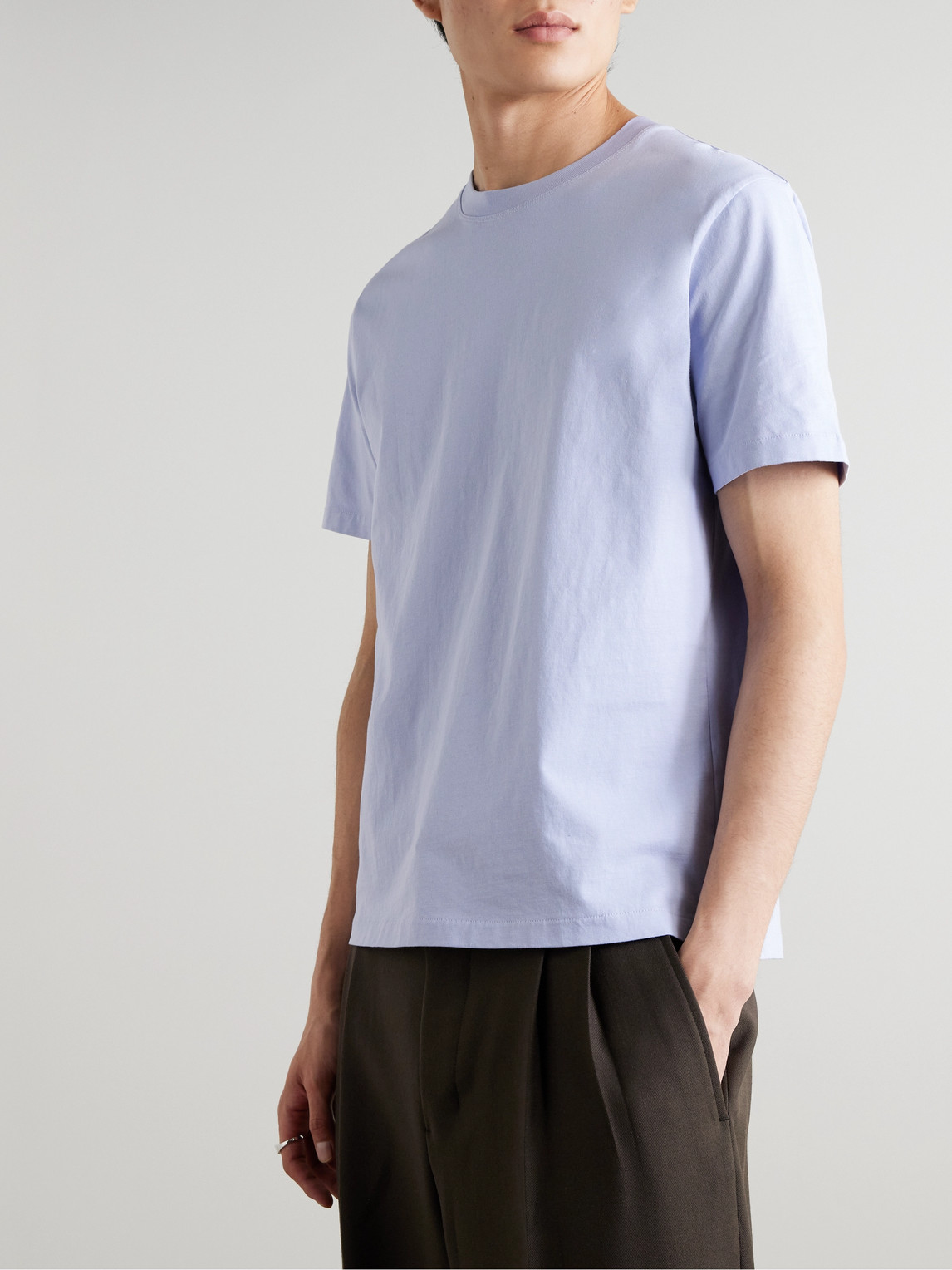 Frame Cotton Embroidered Logo T-shirt