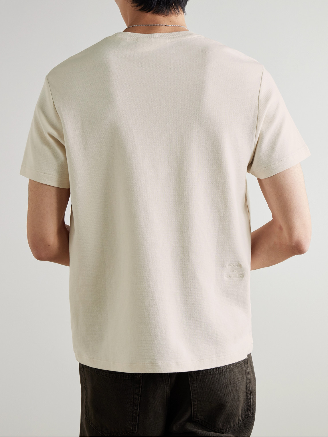 Frame Duo Fold Cotton-jersey T-shirt