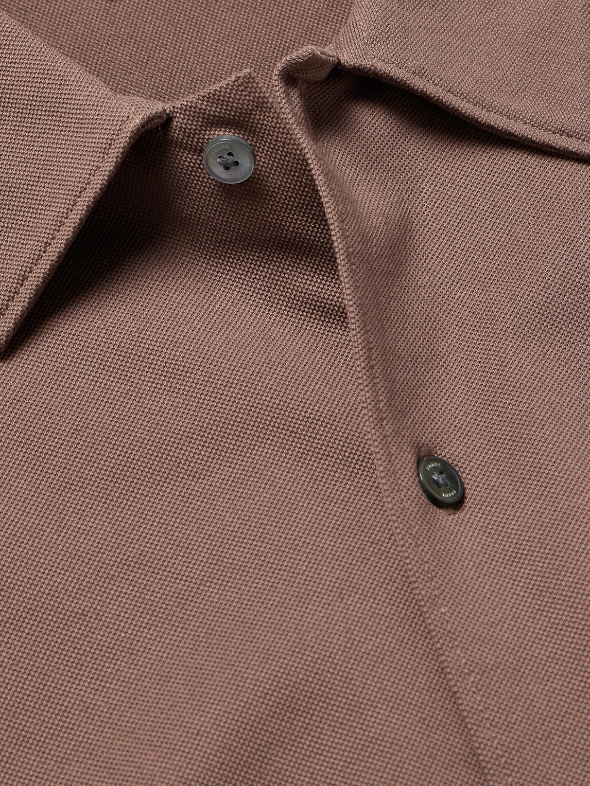Frame Cotton-piqué Shirt In Brown