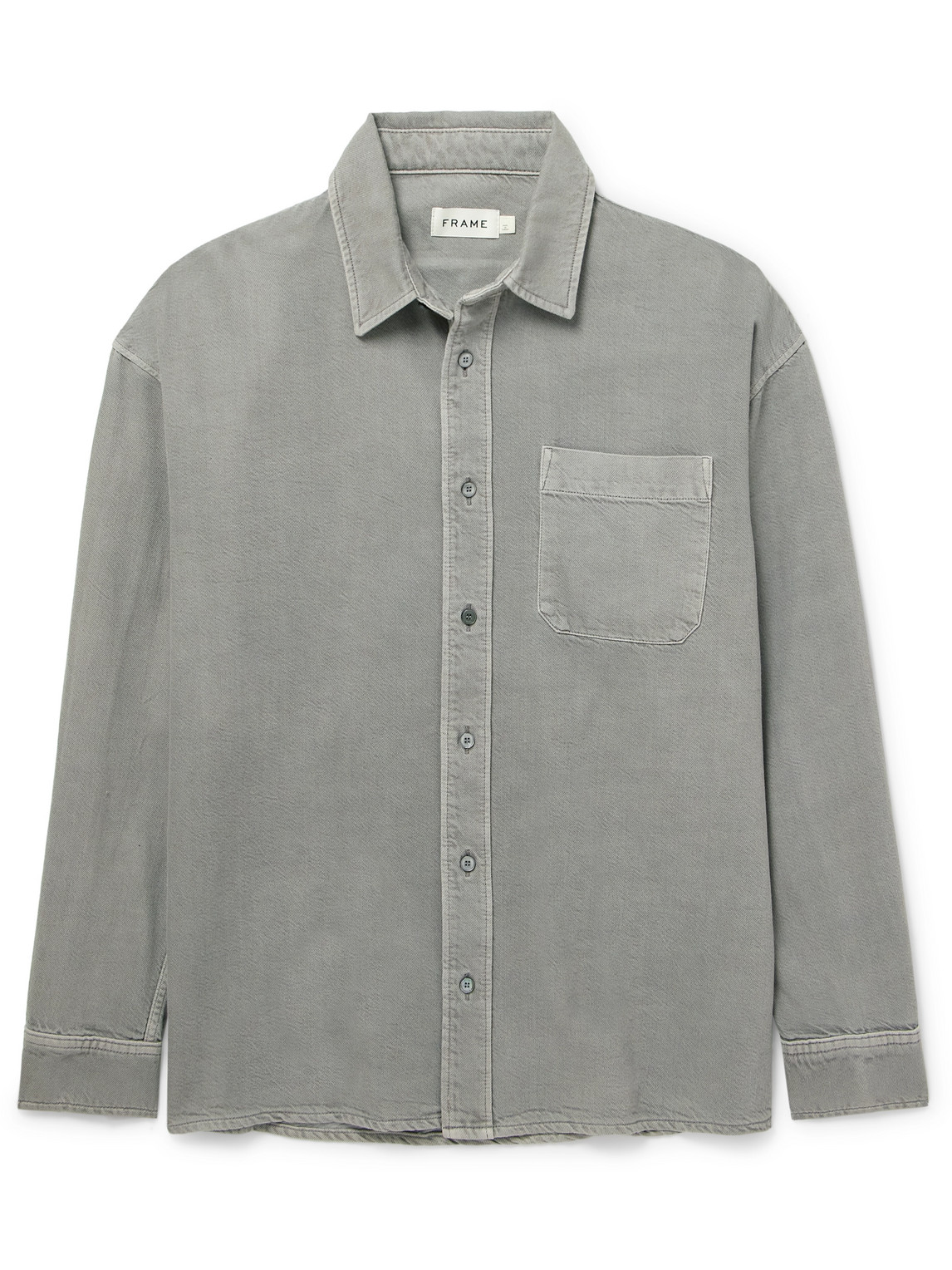 Frame Modern Cotton And Lyocell-blend Twill Shirt