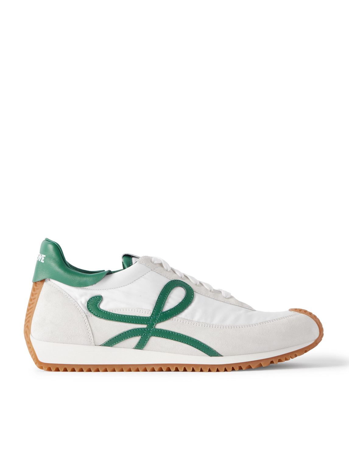 Flow Runner 2.0 Leather-Trimmed Suede and Nylon Sneakers