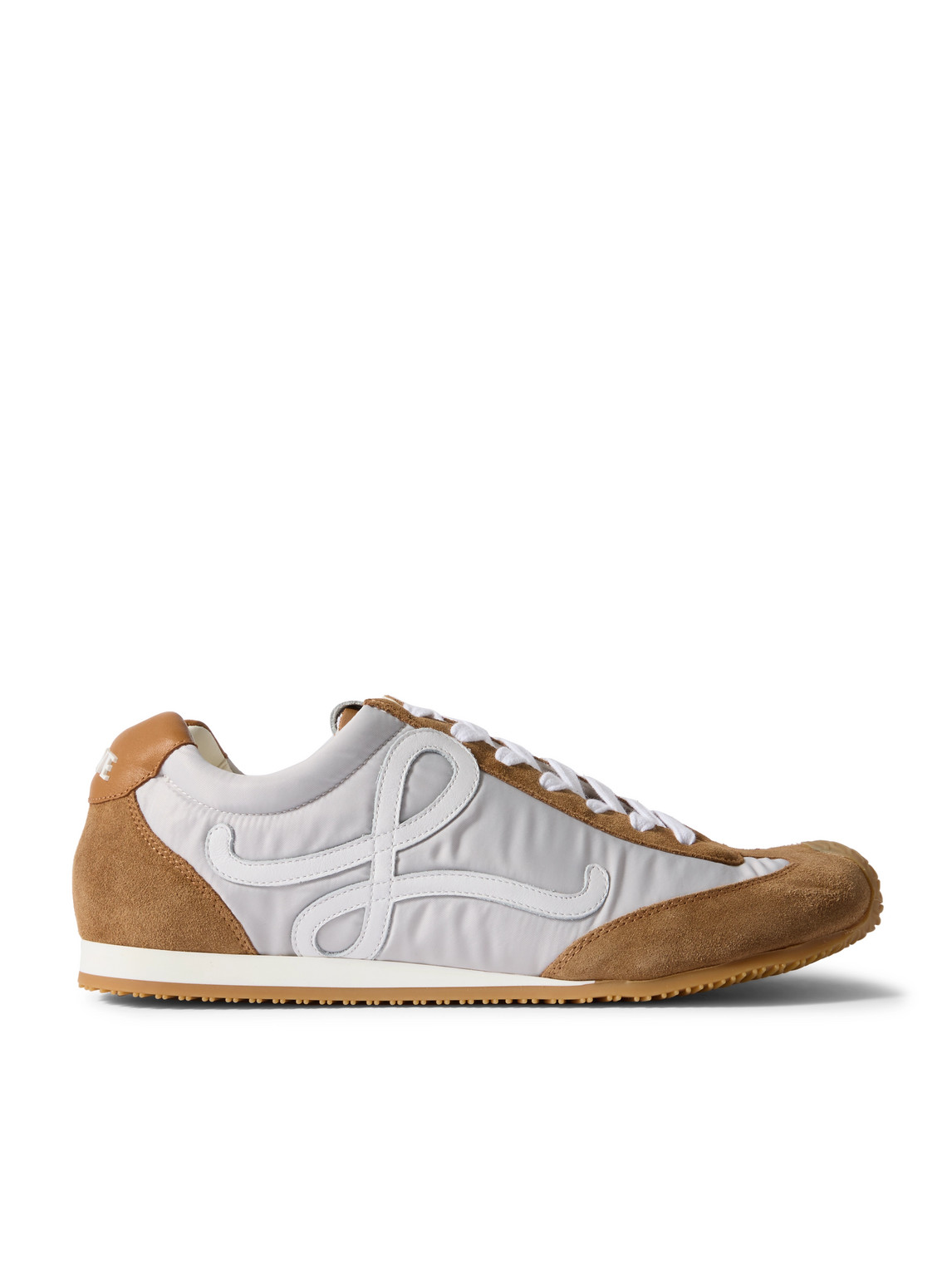 Ballet Runner 2.0 Logo-Appliquéd Shell, Suede and Leather Sneakers