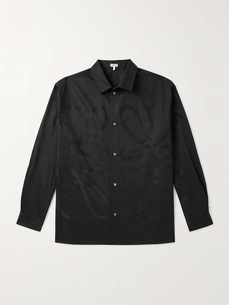 Loewe — Anagram Logo-Jacquard Cotton-Twill Shirt