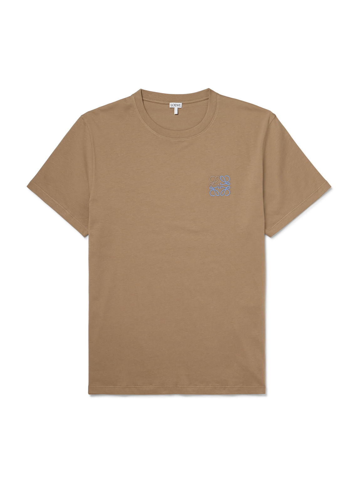Loewe Slim-fit Logo-embroidered Cotton-jersey T-shirt