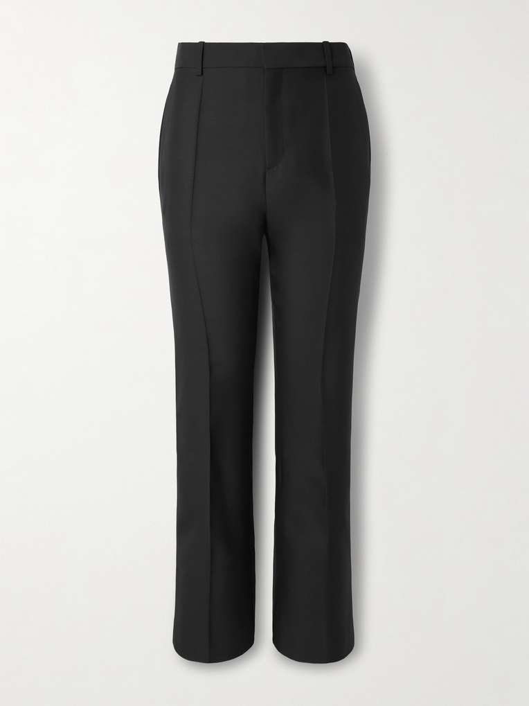 Loewe — Straight-Leg Wool and Silk-Blend Tuxedo Trousers