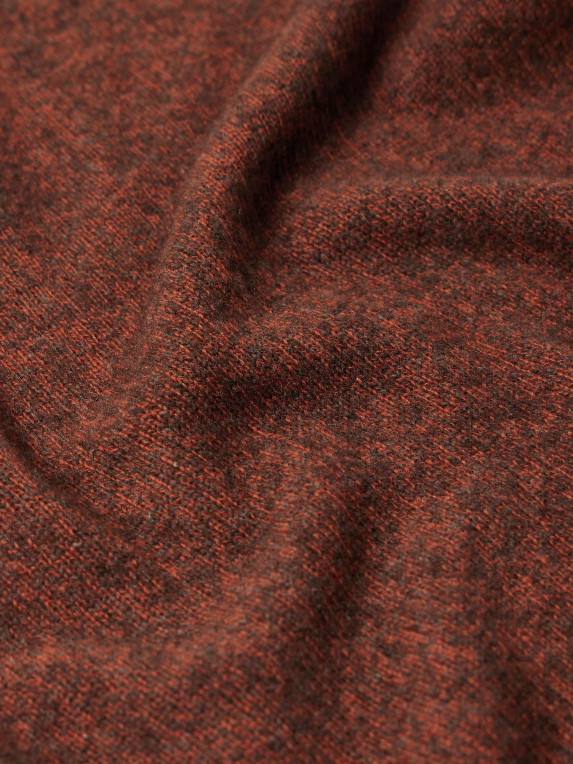 Altea Crew-neck Virgin Wool Blend Jumper In Brown