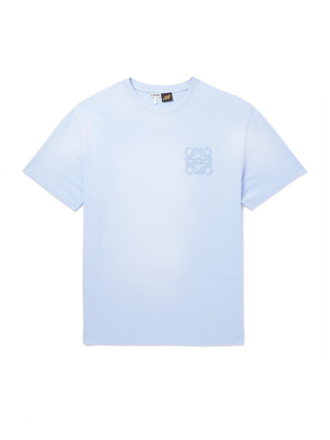 Loewe Paula's Ibiza Logo-appliquéd Cotton-jersey T-shirt In Blue