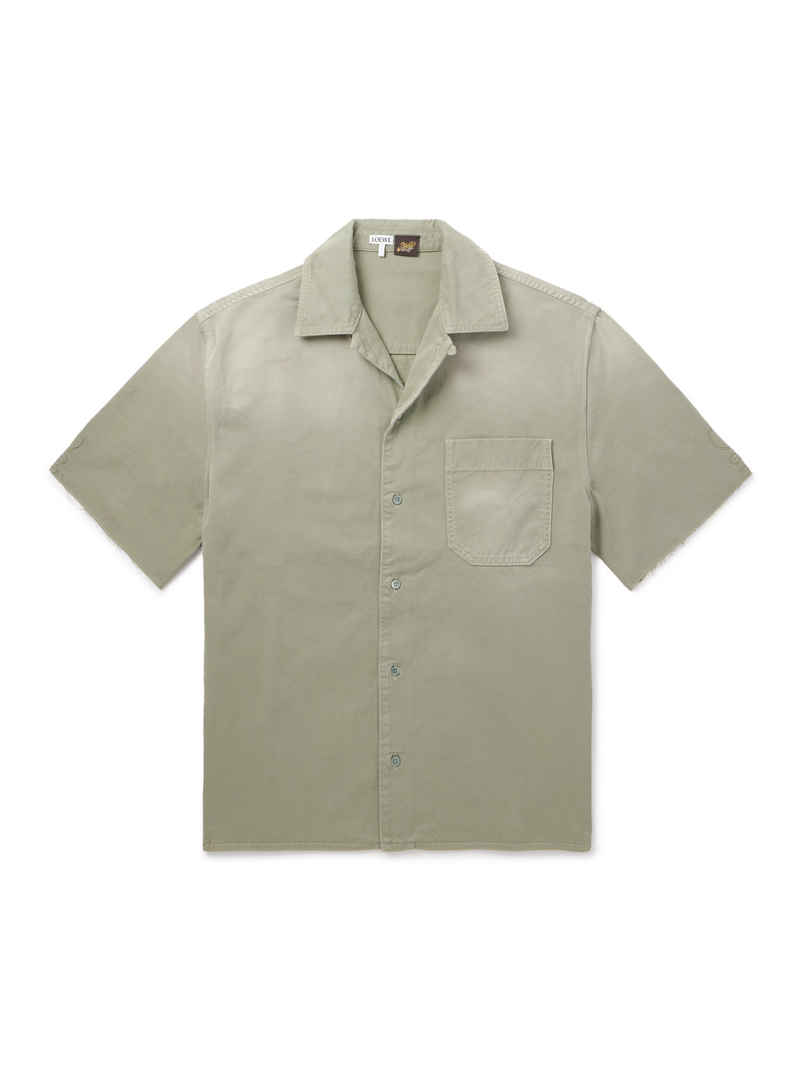 Loewe Anagram Short Sleeve Cotton Shirt