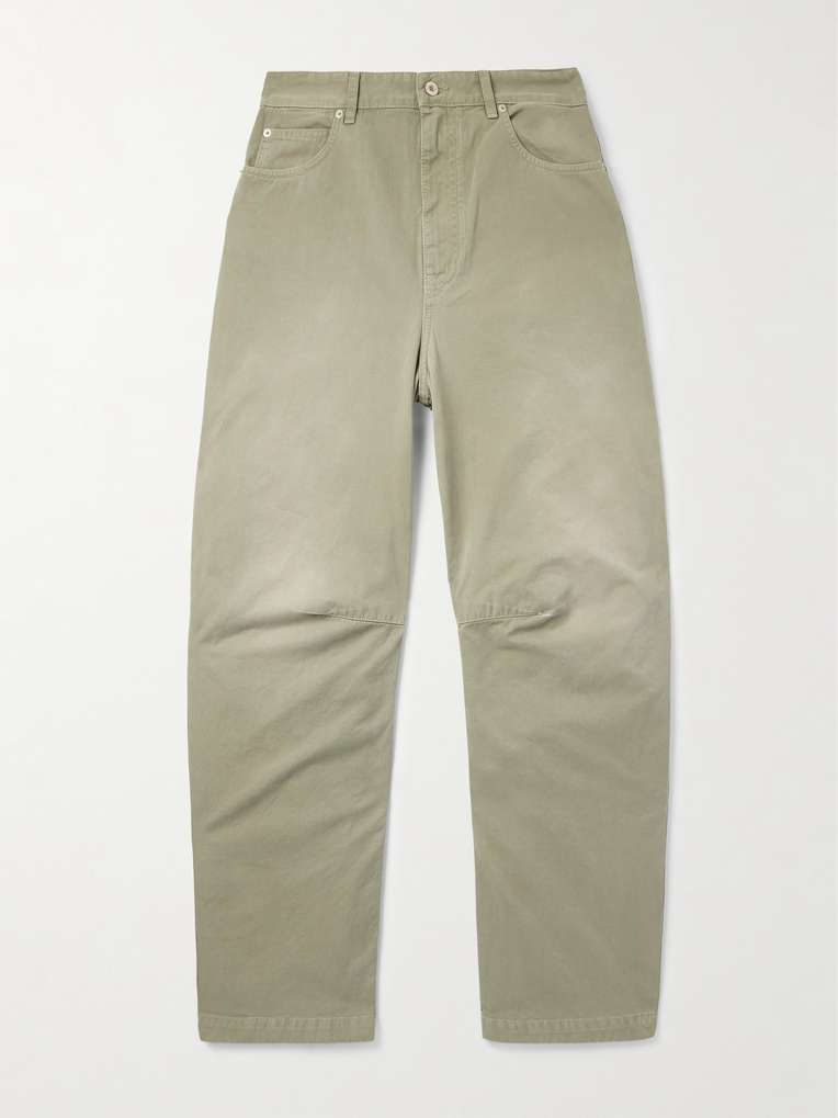 Loewe — + Paula's Ibiza Barrel-Leg Cotton-Twill Trousers
