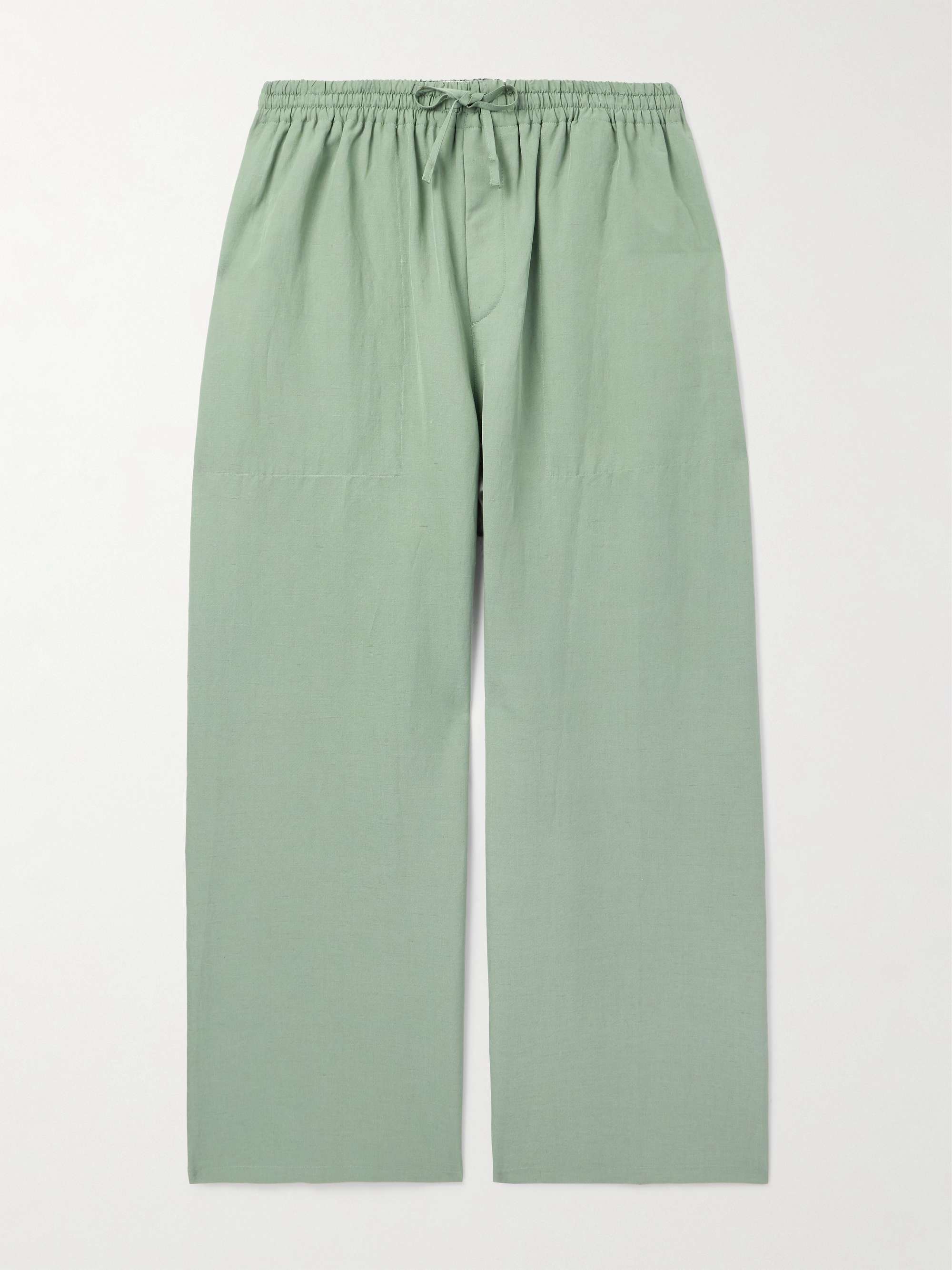 高評価アイテム LOEWE + Paula's Ibiza Wide-Leg Cropped Woven Drawstring パンツ