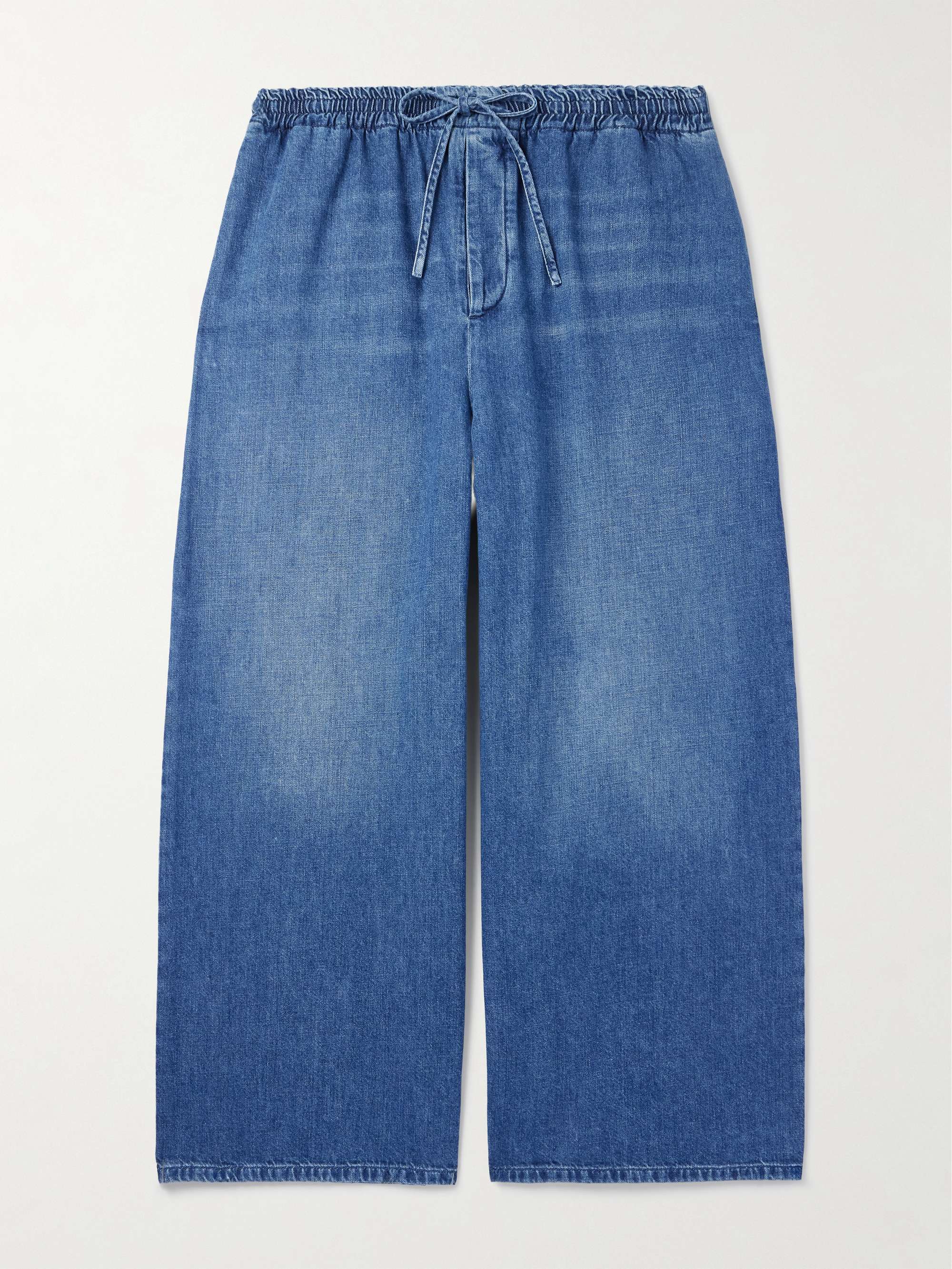 LOEWE + Paula's Ibiza クロップド ワイドジーンズ ドロー LOEWE + Paula's Ibiza クロップド ワイドジーンズ ドロー