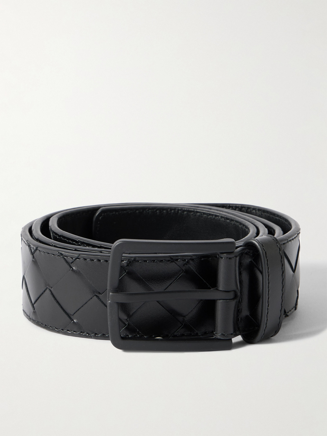 Bottega Veneta 3.5cm Intrecciato Leather Belt - Men