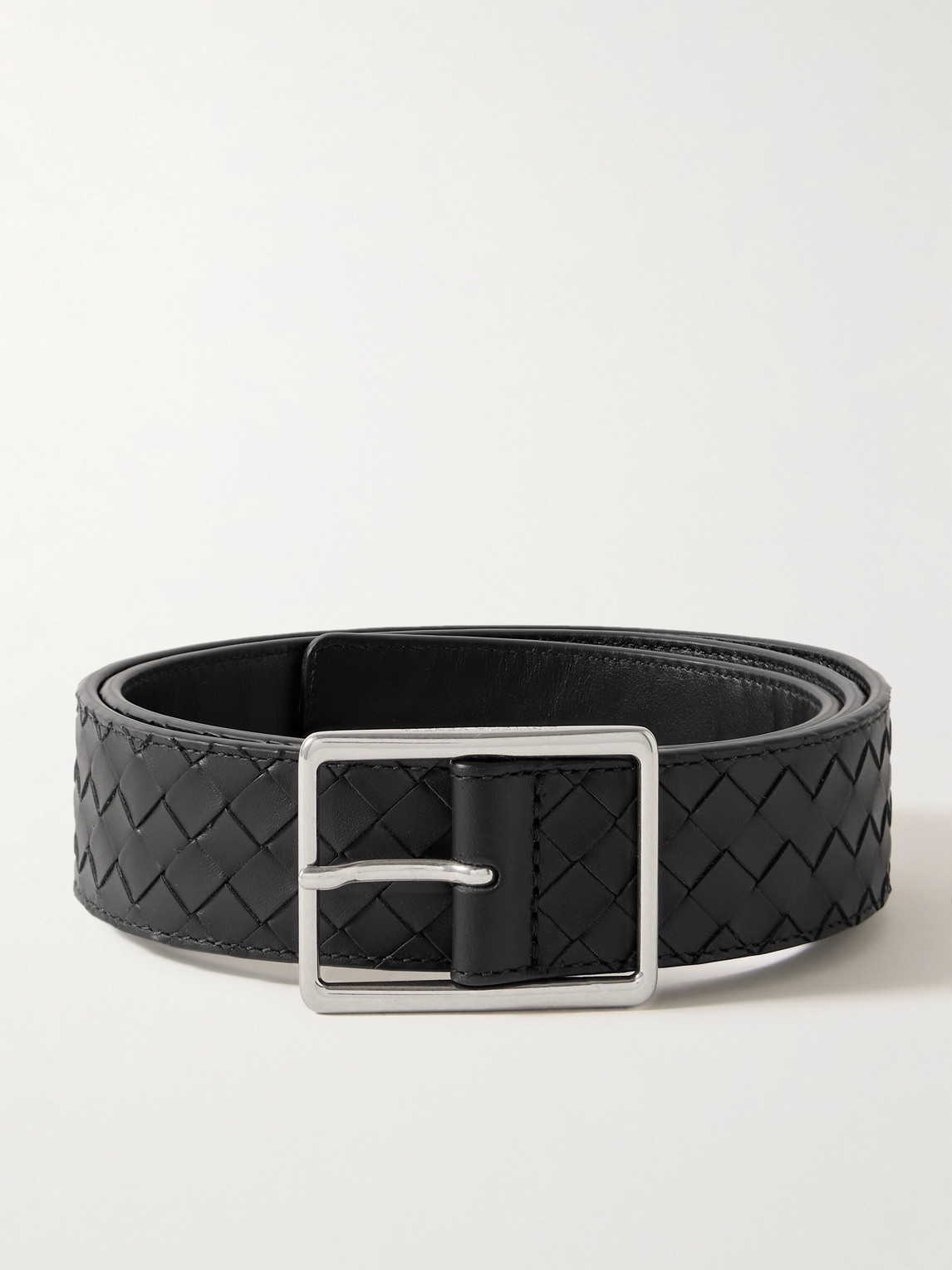 Bottega Veneta 3.5cm Intrecciato Leather Belt - Men