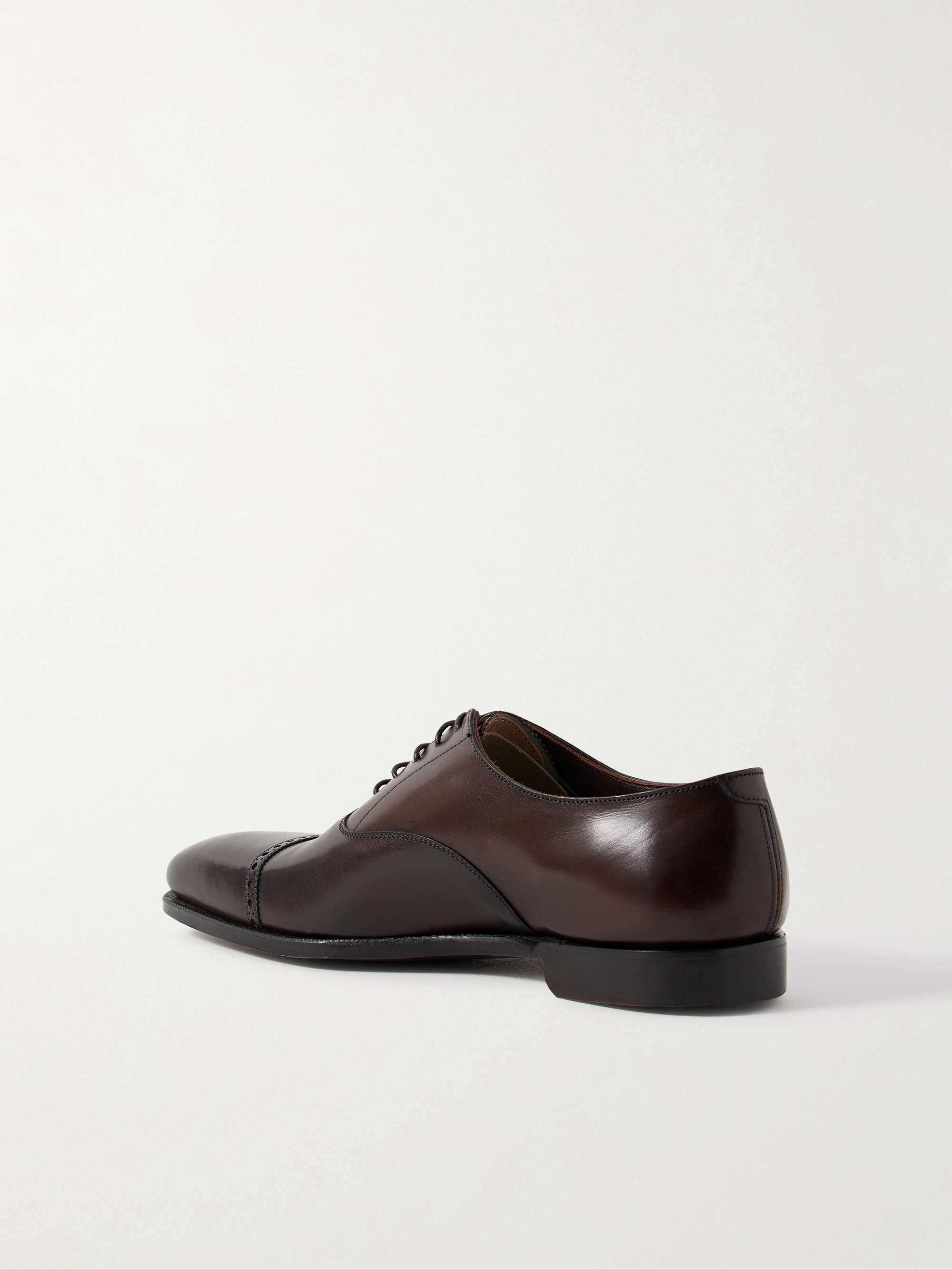 GEORGE CLEVERLEY Charles Cap-Toe Leather Oxford Shoes
