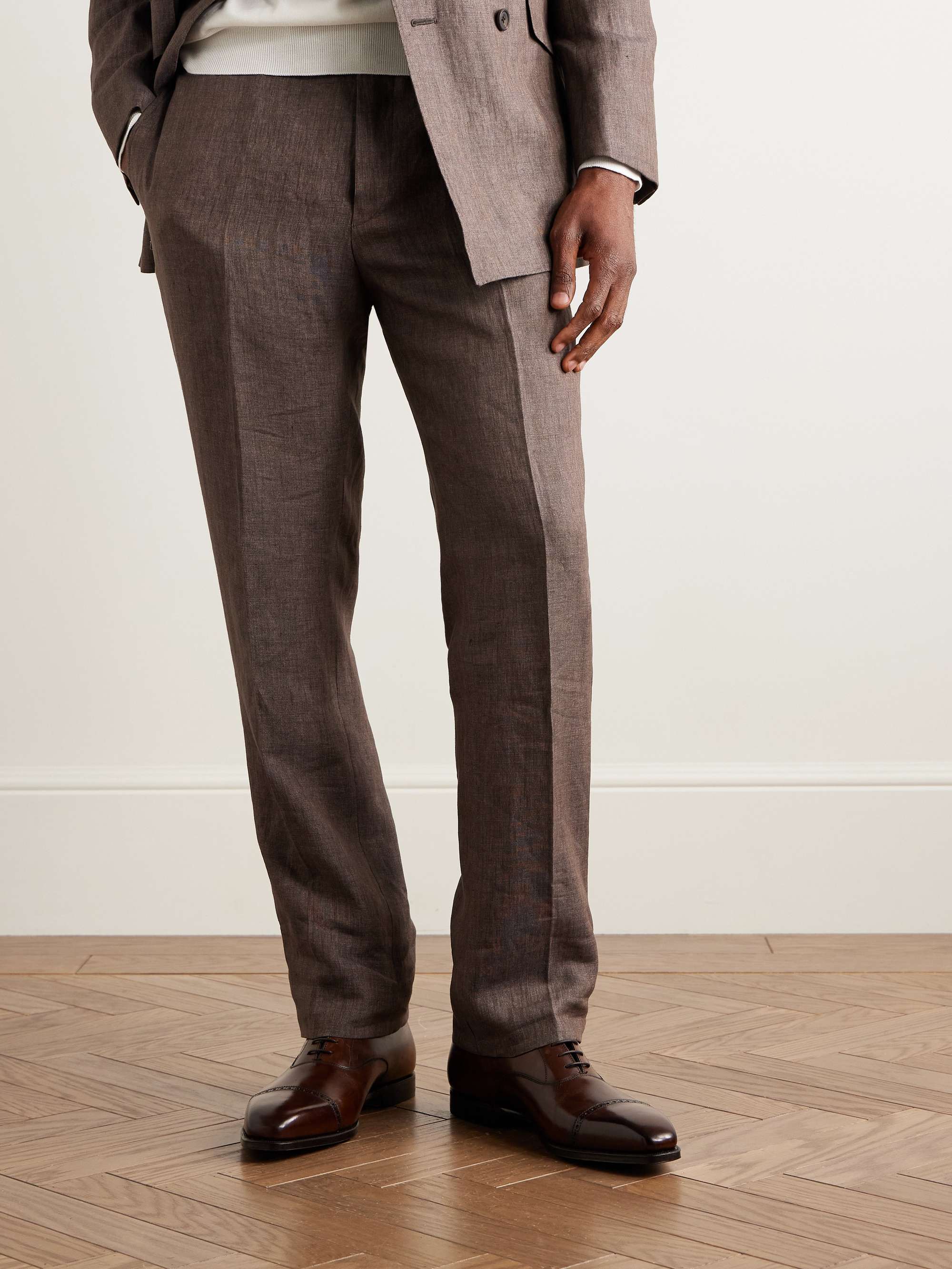 GEORGE CLEVERLEY Charles Cap-Toe Leather Oxford Shoes