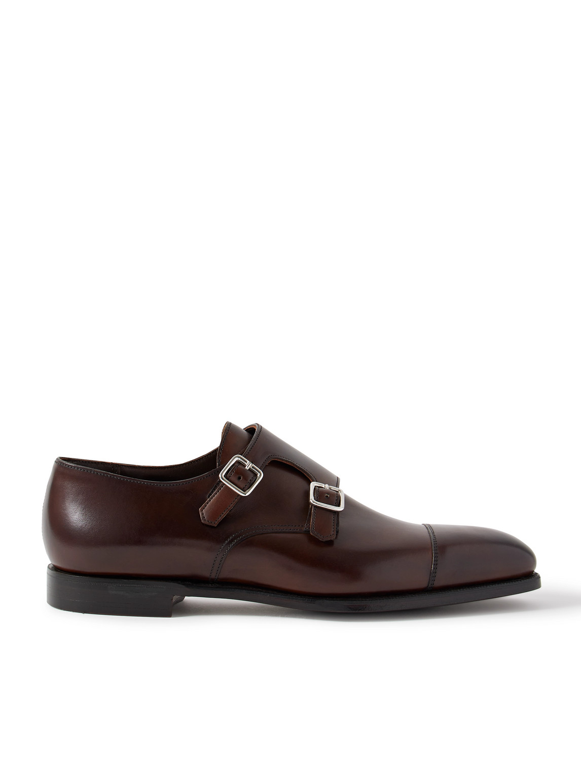 George Cleverley Thomas Cap-toe Leather Monk-strap Shoes