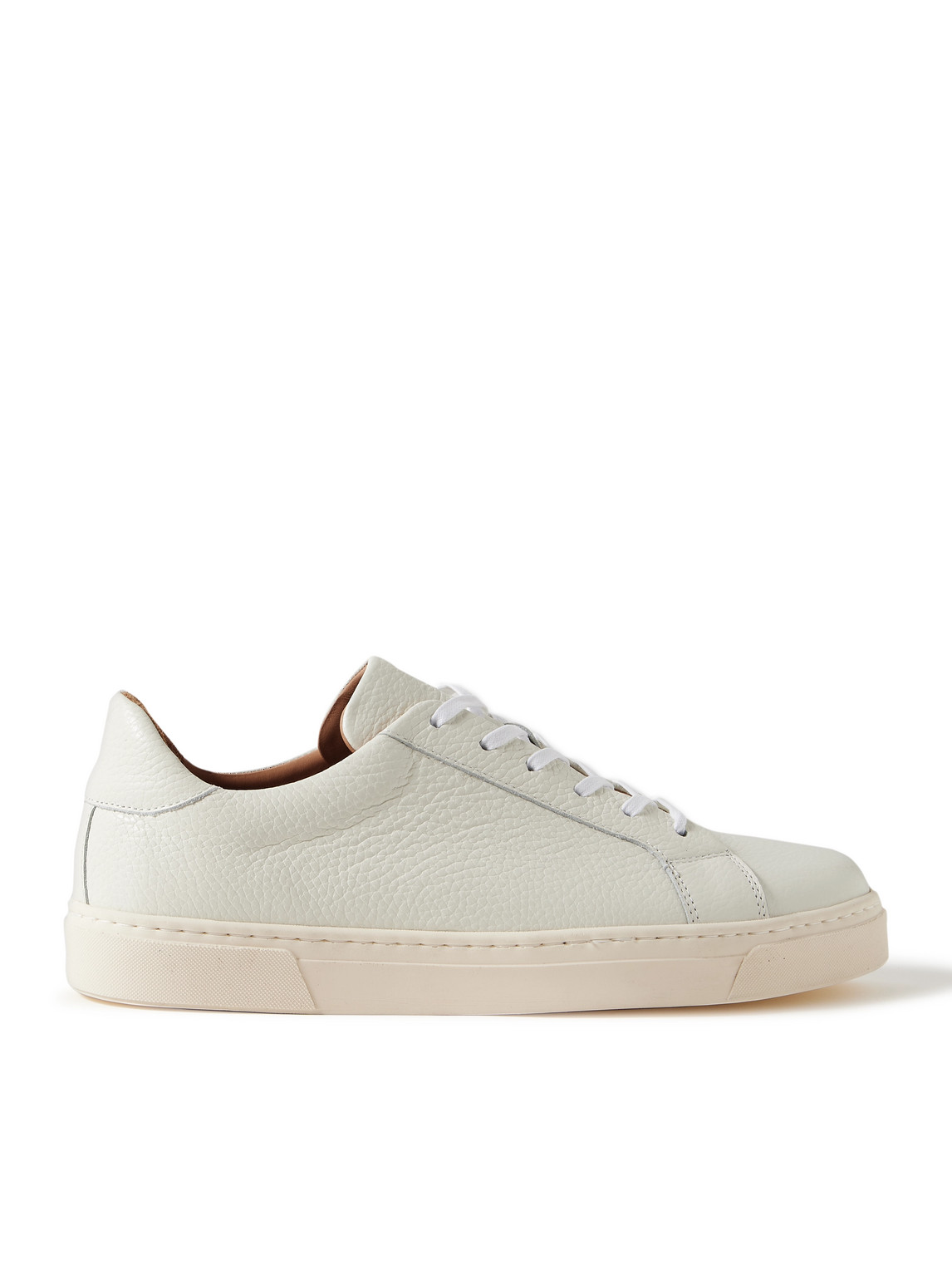George Cleverley Jack Ii Full-grain Leather Trainers In White