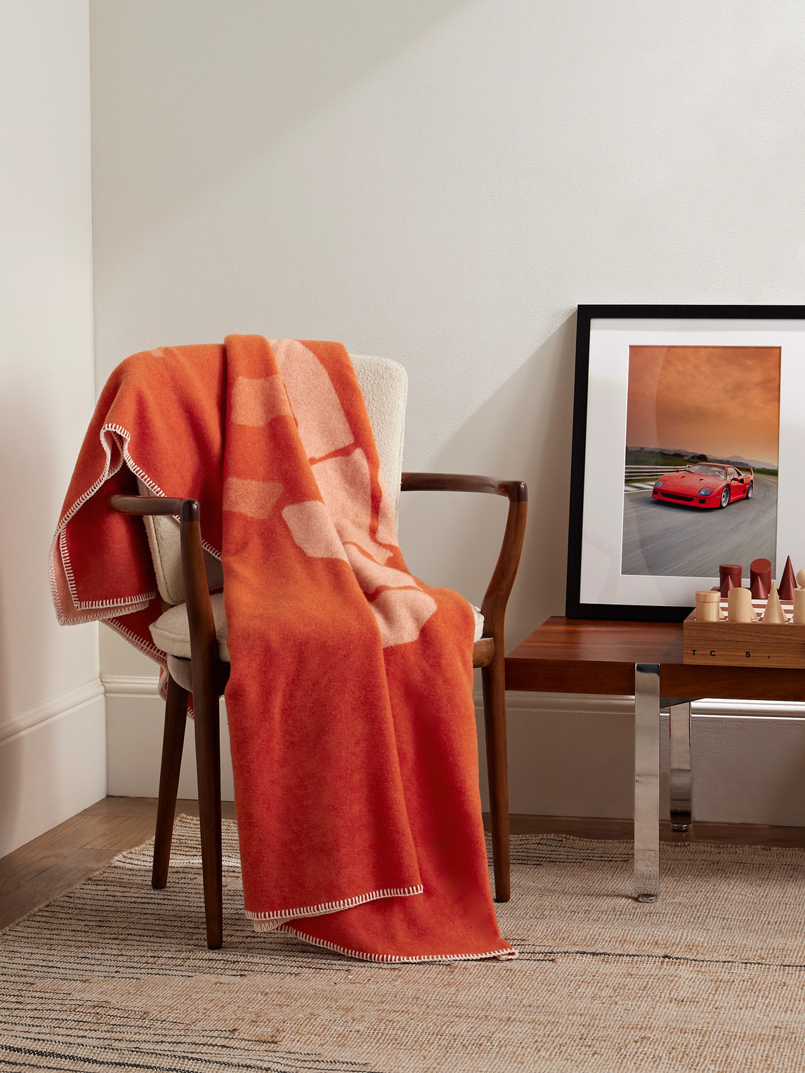 + Charlie Sheppard Merino Wool-Jacquard Throw — 2