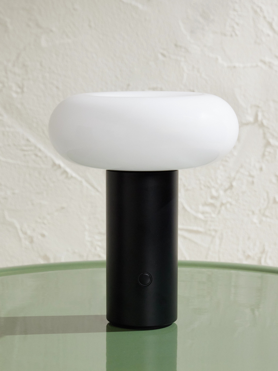 Torus Portable Steel and Glass LED Lamp