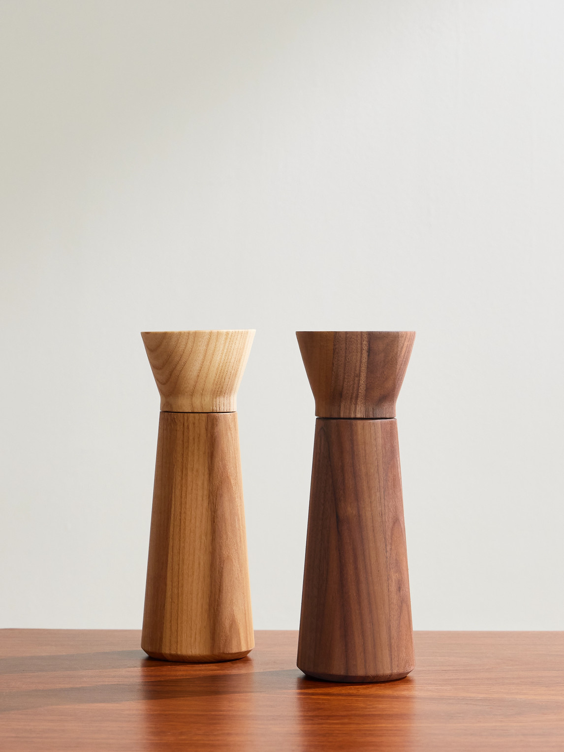 Istria Oak and Walnut Salt and Pepper Mills
