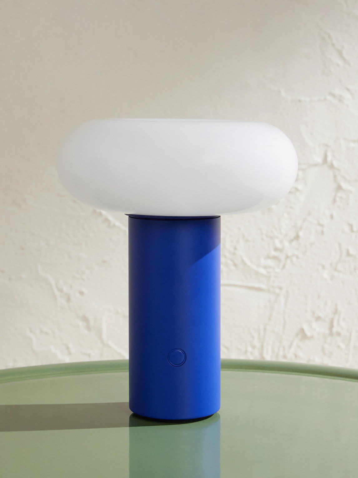 Torus Portable Steel and Glass LED Lamp