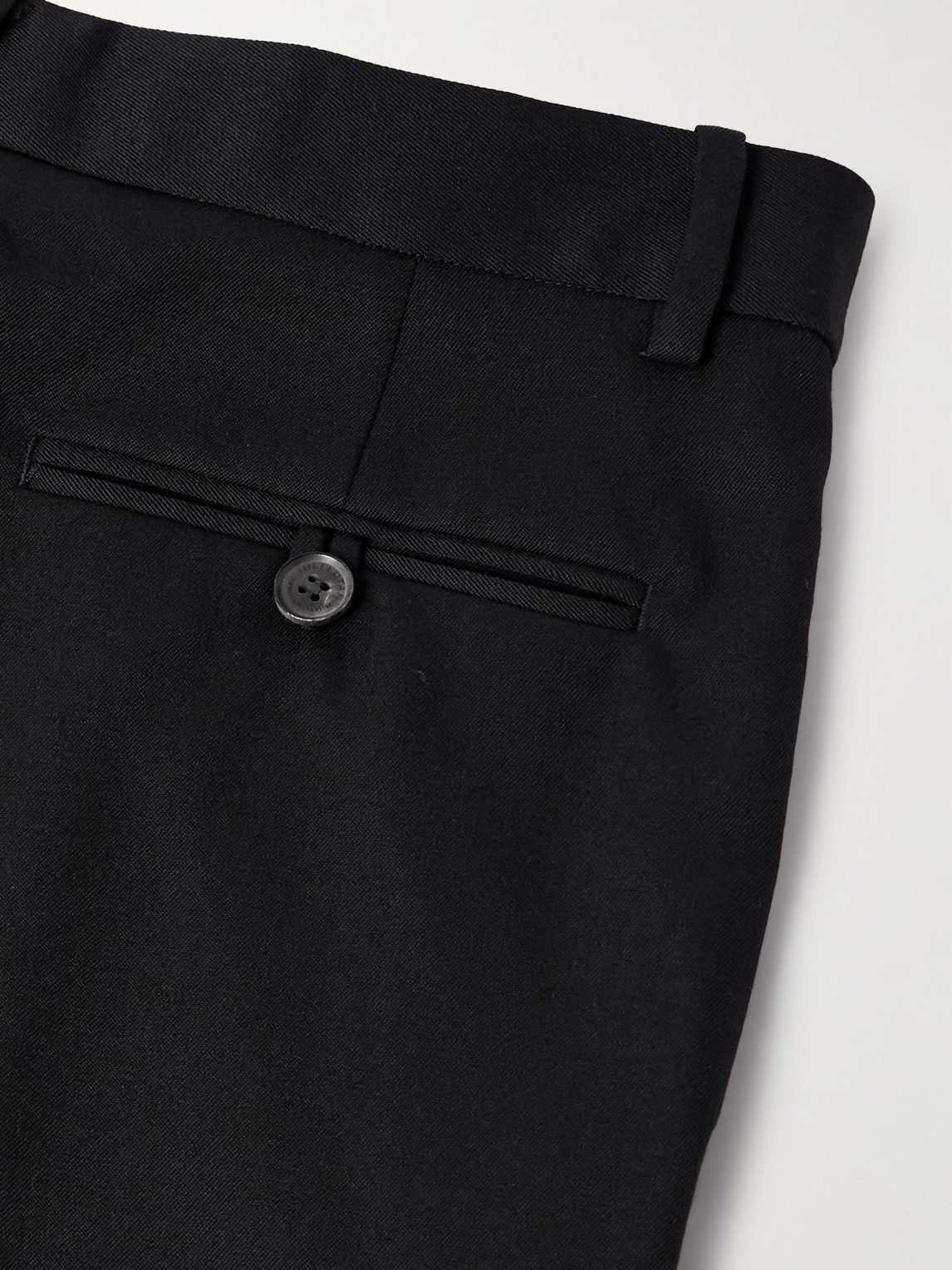 Nili Lotan Cassius Wide-leg Wool-twill Trousers In Black