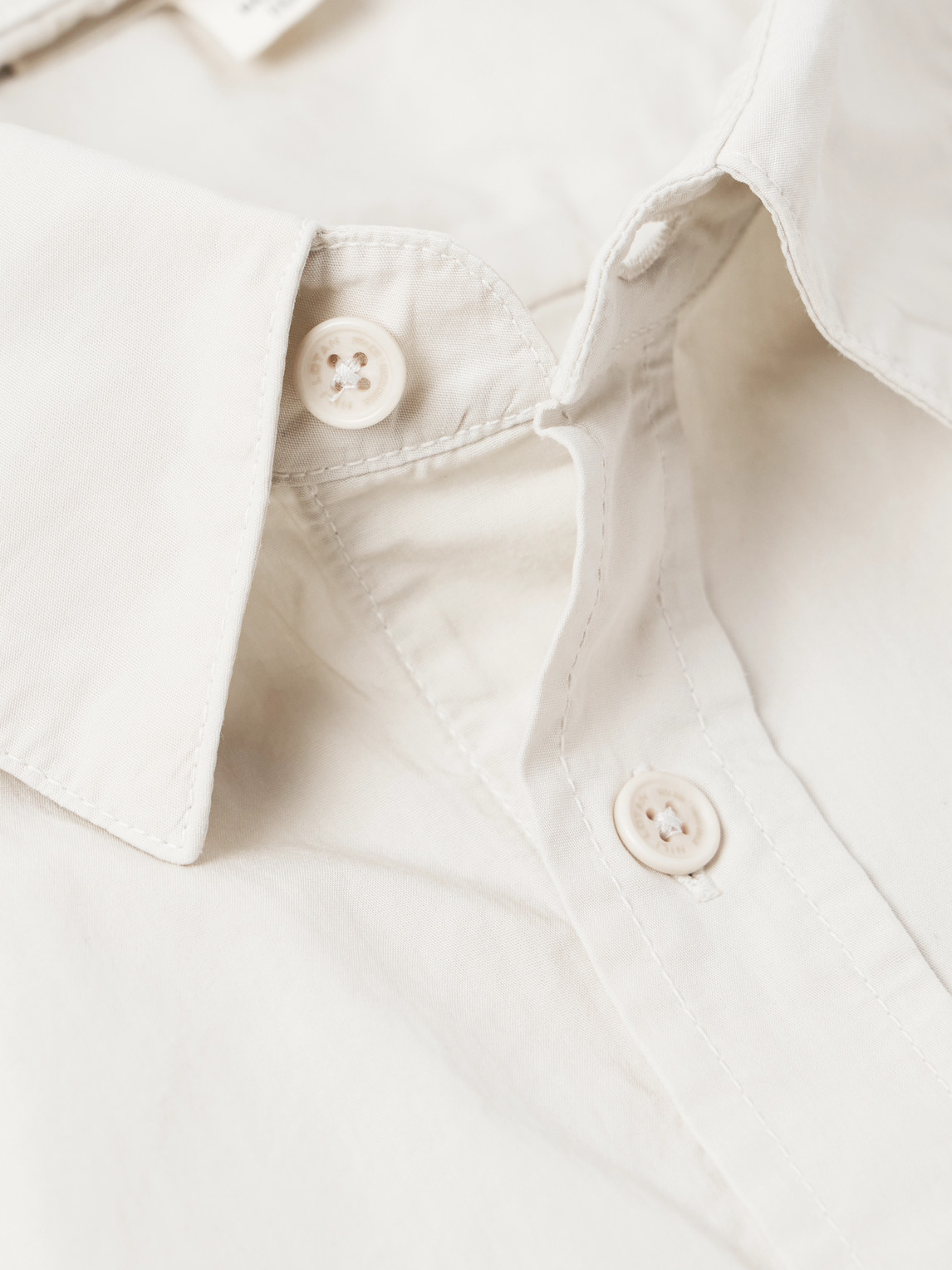 Nili Lotan Finn Cotton Oxford Shirt In Neutral