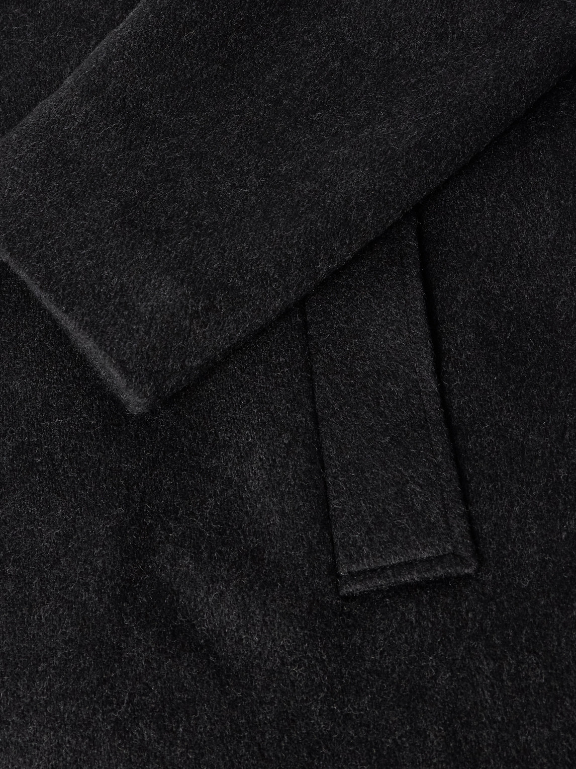 Nili Lotan Bennett Double-breasted Brushed-wool Coat In Black