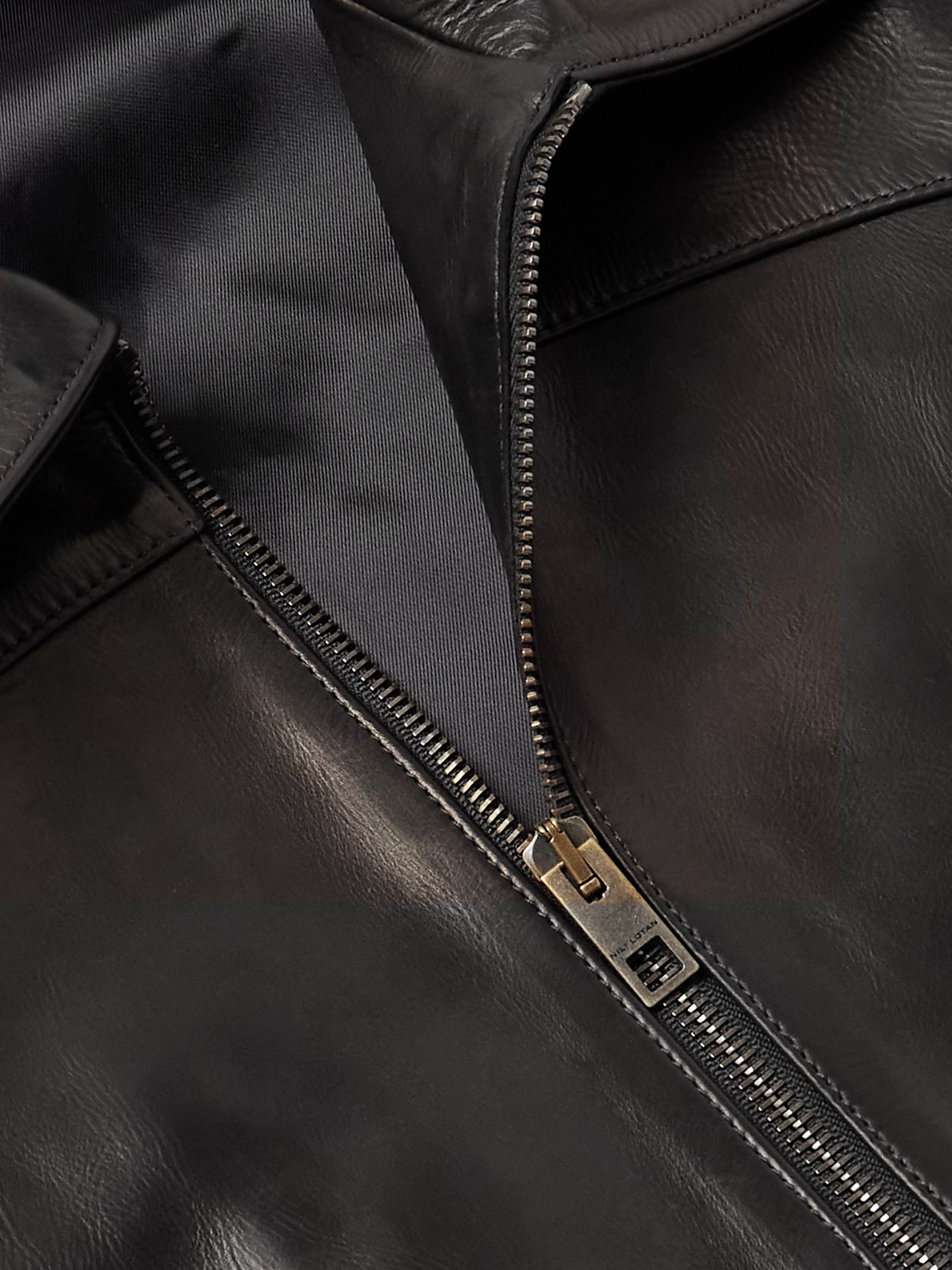 Nili Lotan Hammond Leather Jacket In Black