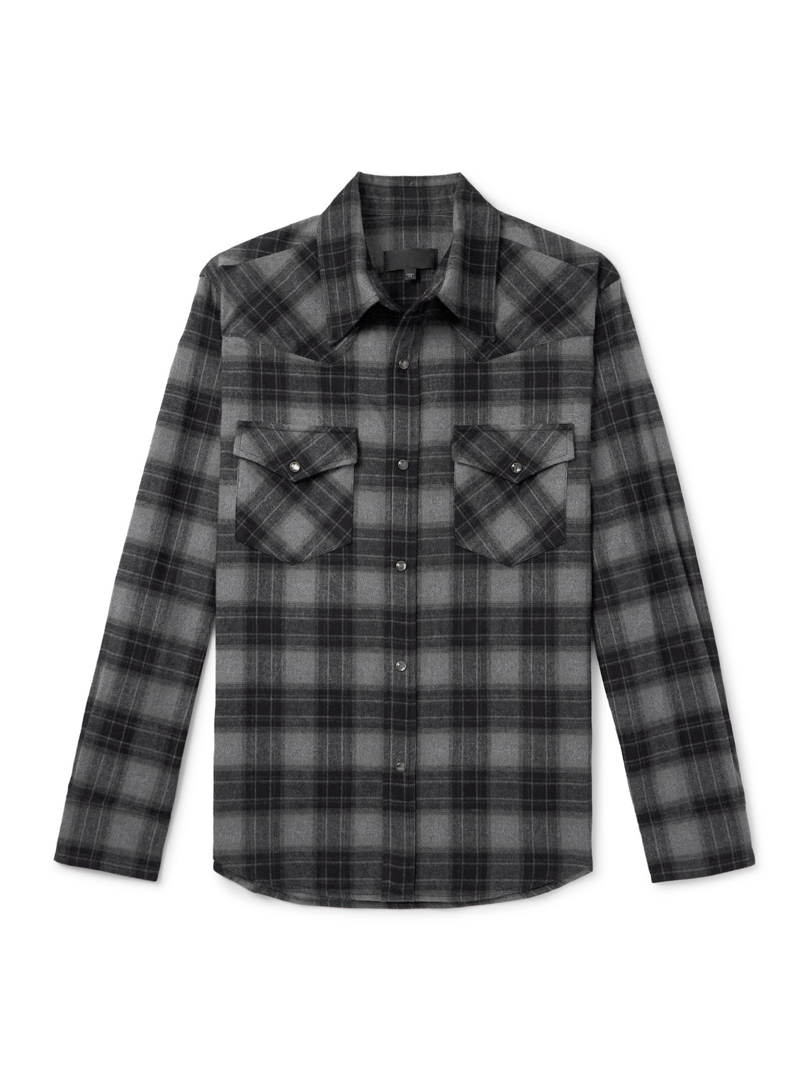 Nili Lotan Travis Checked Cotton-flannel Shirt