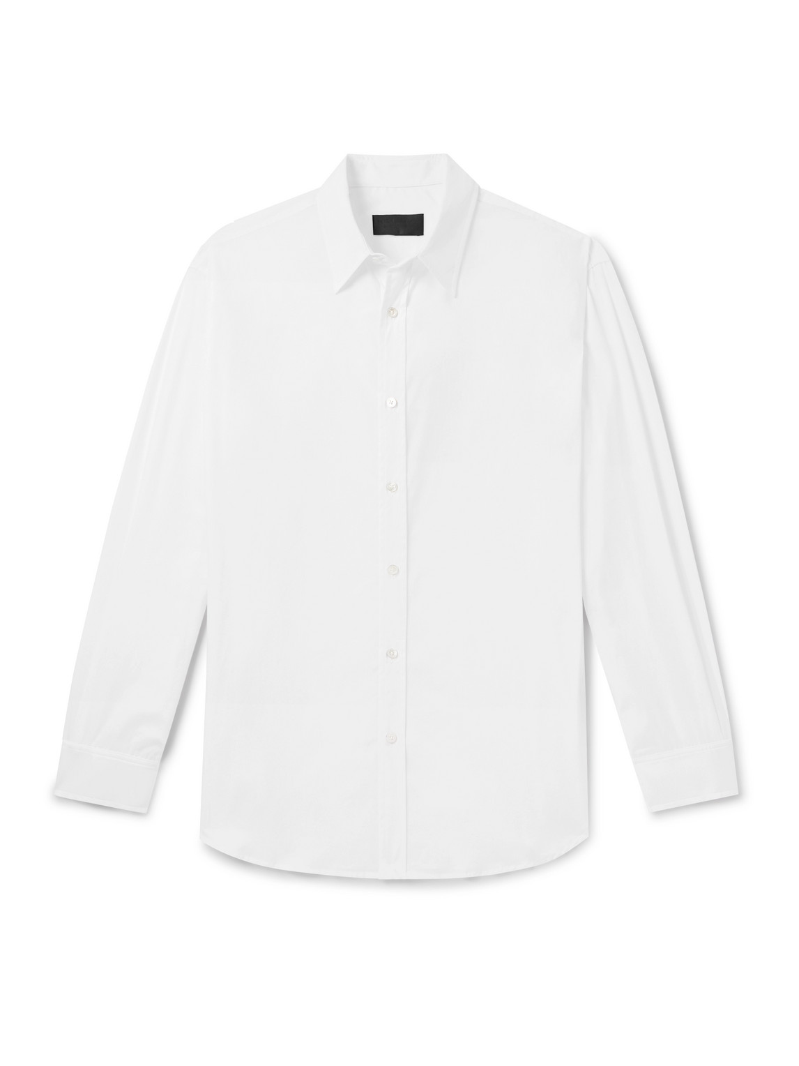 Nili Lotan Finn Cotton-poplin Shirt In White