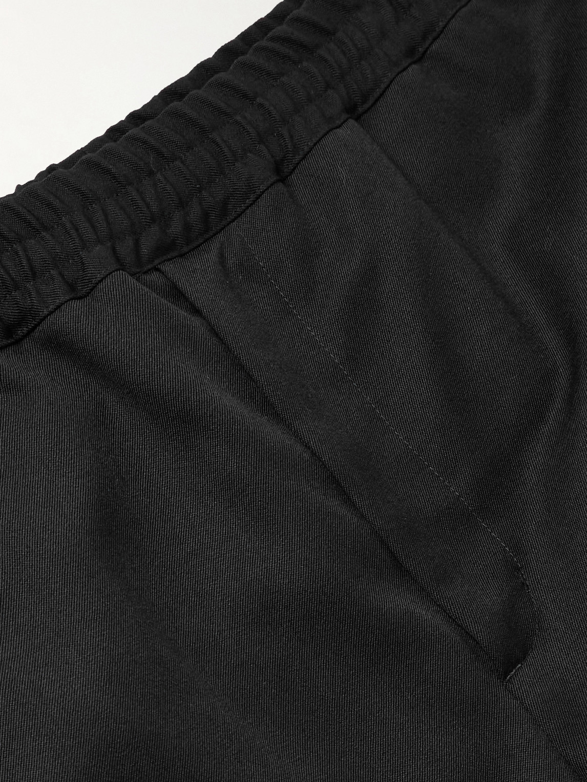 Nili Lotan Lawrence Straight-leg Virgin Wool-twill Trousers In Black