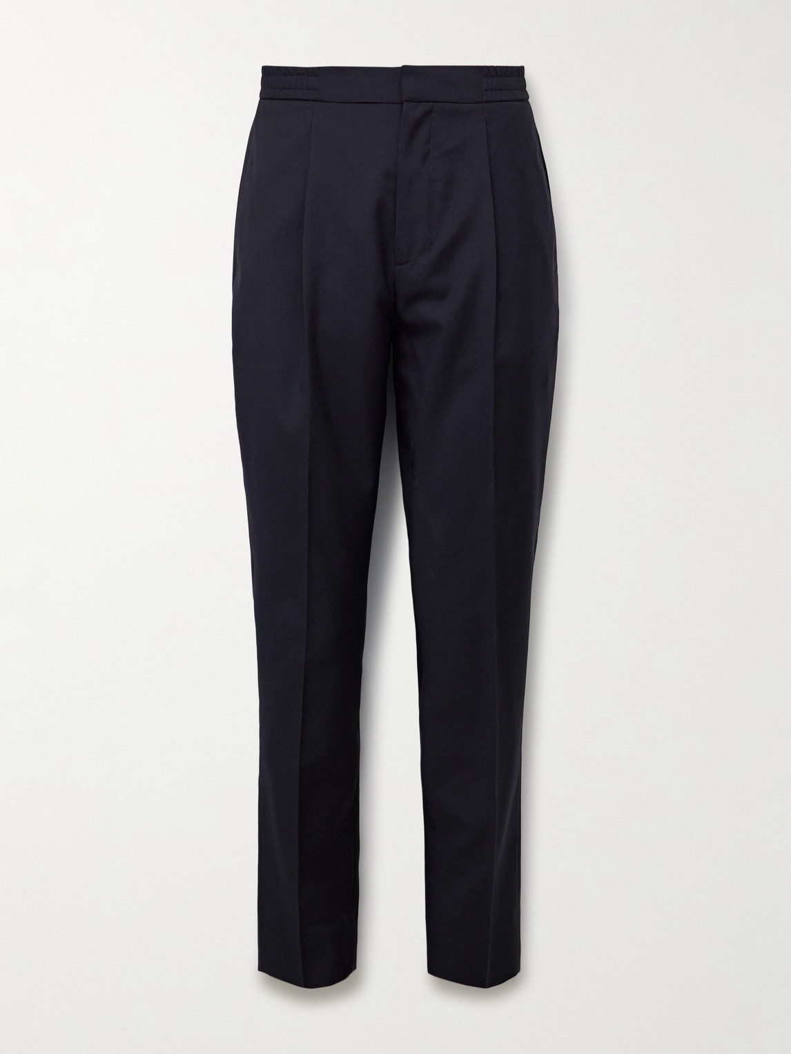 OFFICINE GÉNÉRALE Drew Tapered Pleated Virgin Wool-Crepe Trousers - Men