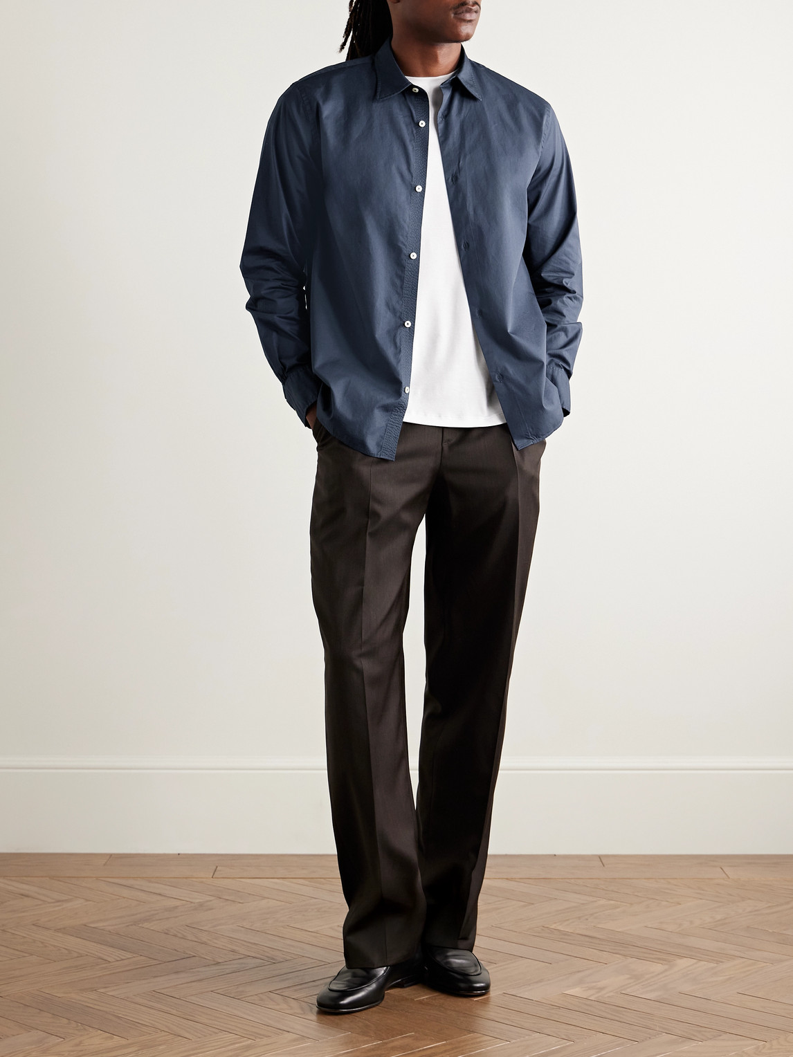 Officine Générale - Garment-Dyed Cotton-Poplin Shirt