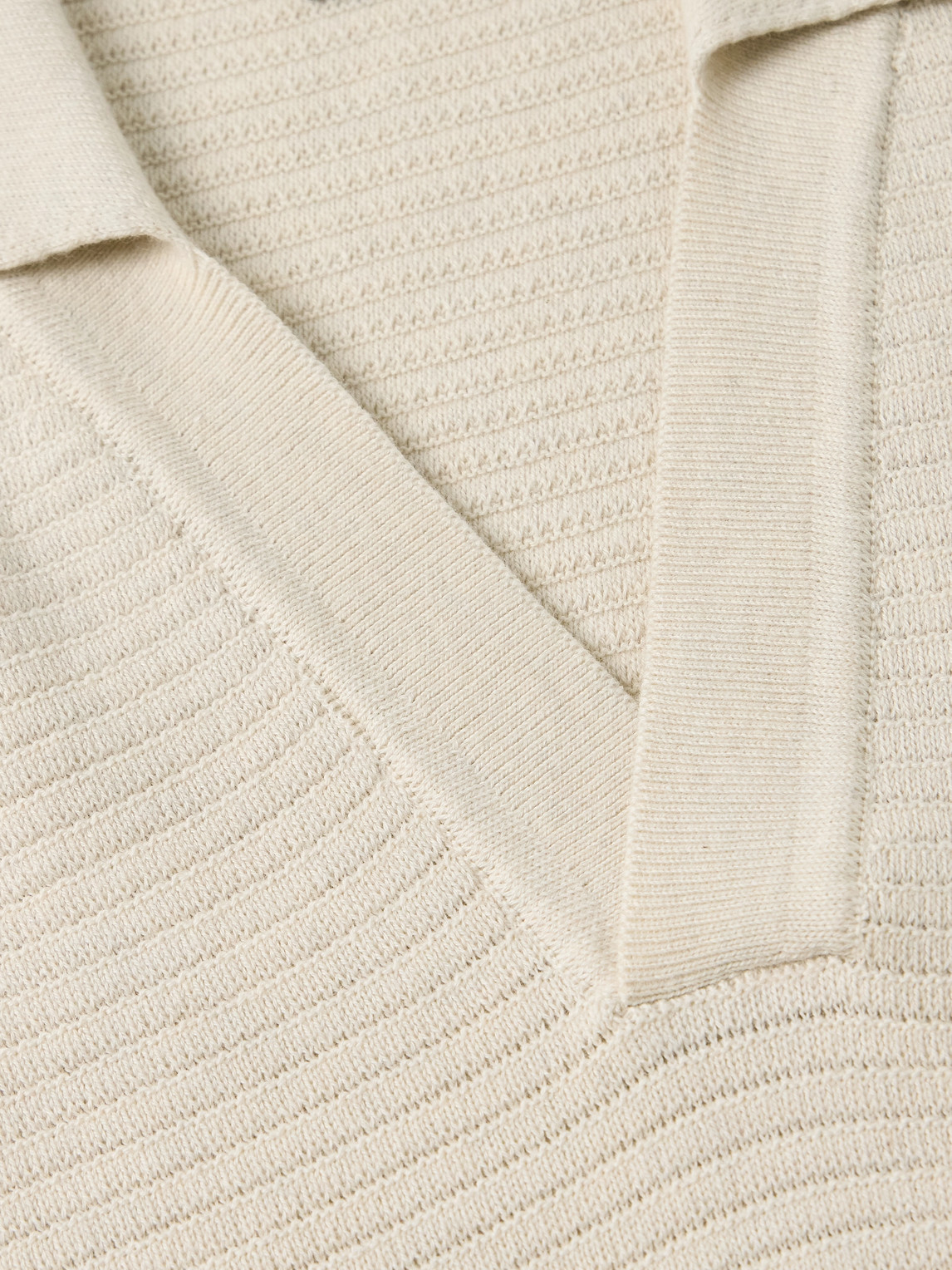 Apc A. P.c. Livio Heathered Polo Sweater In Neutral
